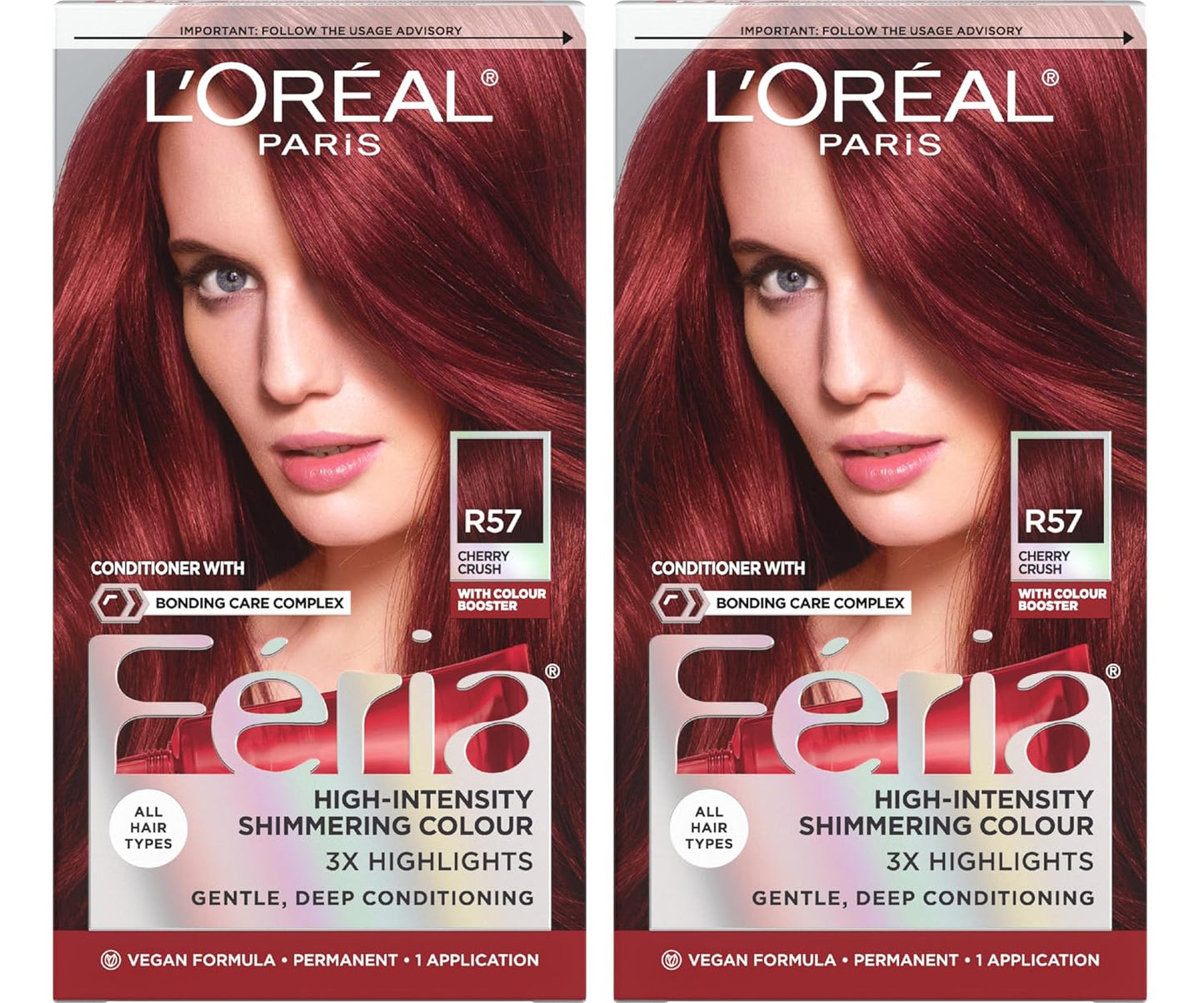 L’Oreal Paris Feria Hair Color - High Intensity Jet Black Dye for 3X Highlights | 1 Kit