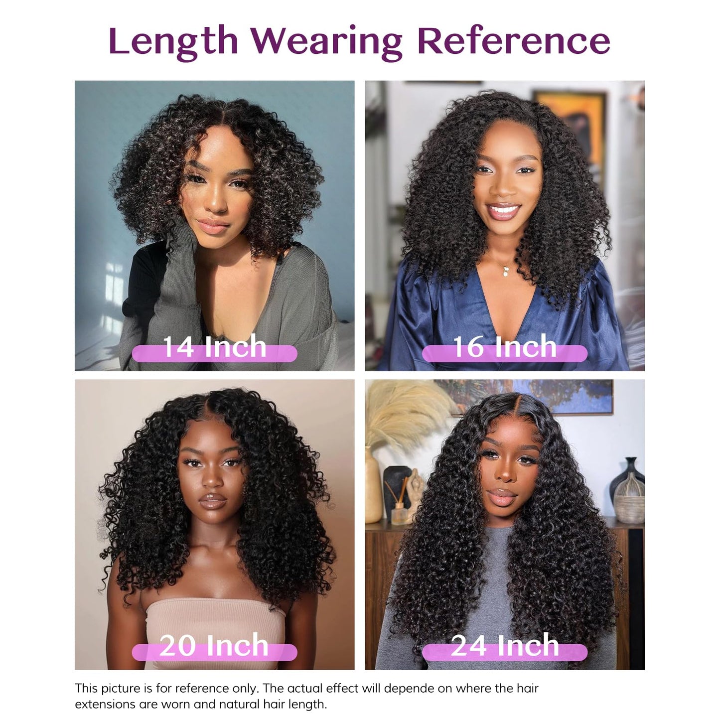 IDN BEAUTY Seamless Clip In Hair Extensions Human Hair, 3c 4a 4c Afro Kinky Curly 14 Inch 110g 7pcs Natural Black Seamless Curly Clip Ins Remy Hair Seamless Clip Ins For Black Women PU Invisible Edge