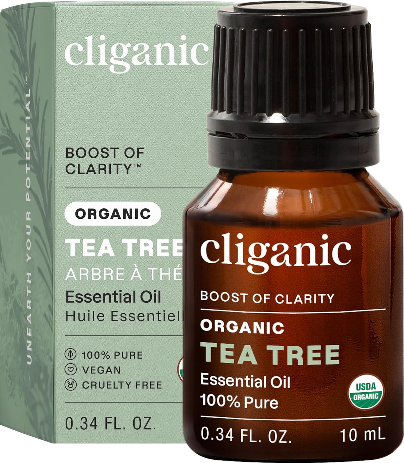 Cliganic Organic Lavender Essential Oil - 100% Pure Aromatherapy Oil | Non-GMO, 15ml