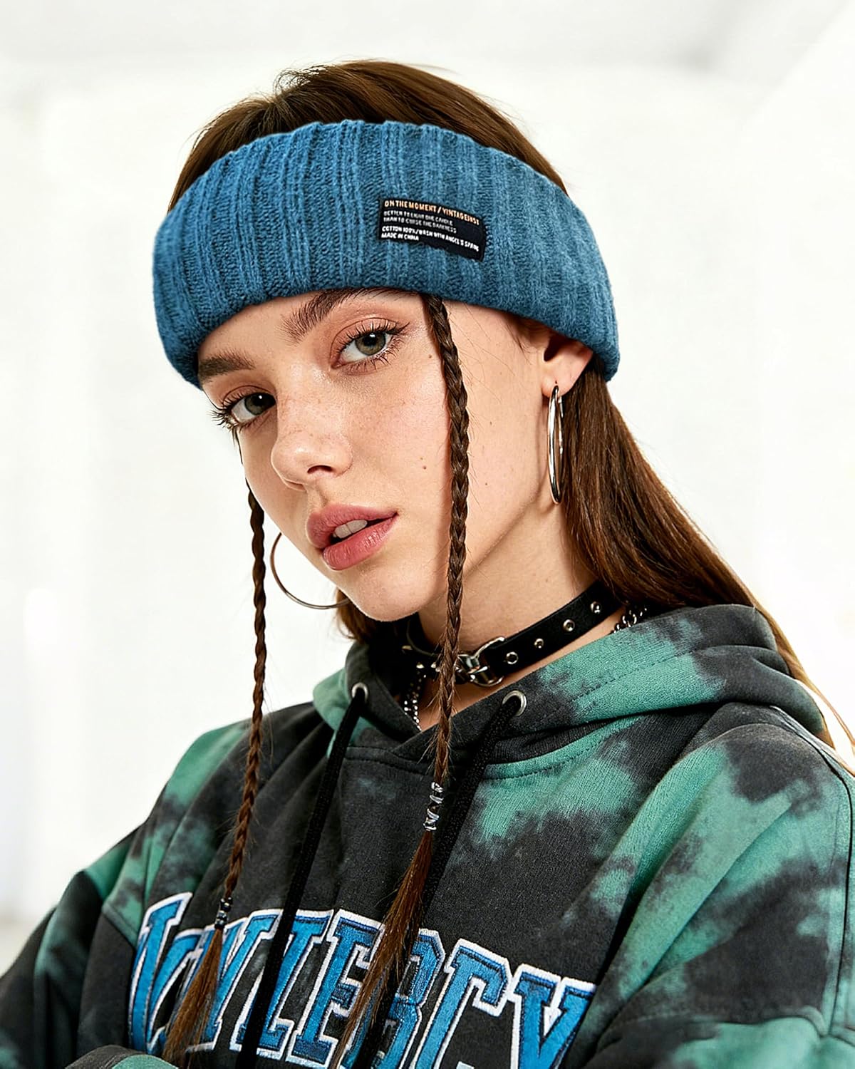 Non-Slip Knit Headbands for Women - Soft Elastic Hair Wraps | Fashionable Ponytail Ear Warmers