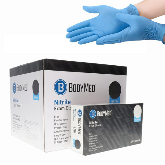 BodyMed Nitrile Gloves for Exam and Home Use, Small, 1,000 Count - Latex & Powder Free Disposable Gloves for Medical Use, Cooking, Cleaning & More