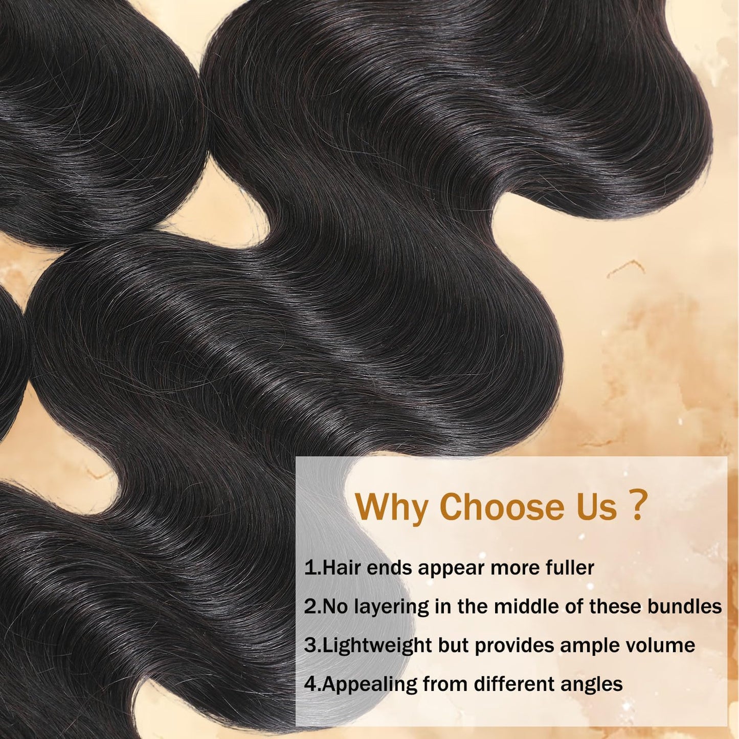 16A Raw Body Wave Bundles Human Hair 18 20 22 Inch Virgin Hair Extensions Triple Lifespan,Intact and Aligned Cuticle avoid Tangle, Double Layer Weft Virgin Hair Extensions Thick Weave Reusable