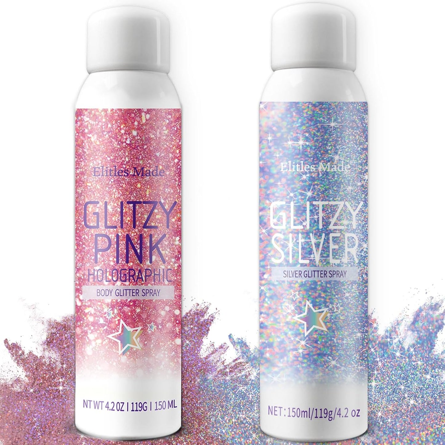 Hair Glitter Spray - 150ML Gold Body Glitter Hairspray for Kids & Women | Perfect for Festivals & Raves