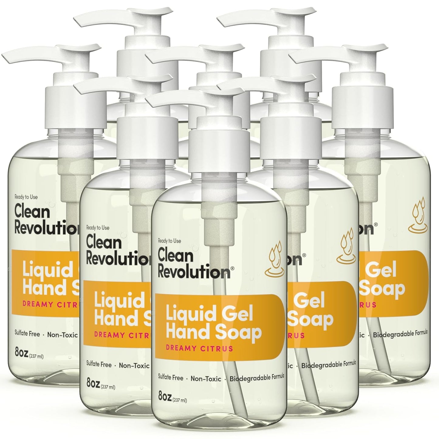 Liquid Gel Hand Soap - Natural Lavender Essential Oils | Silky Rich, Quick Lather, 128 Fl Oz