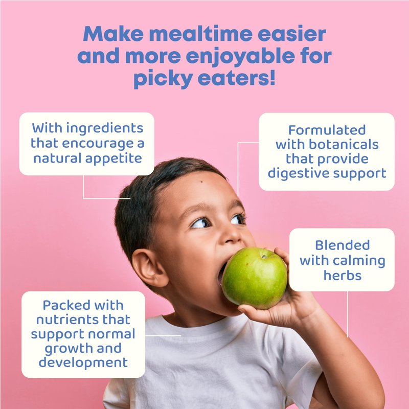 JoySpring Appetite Booster for Kids Ages 3+ | Natural Weight Gain with L-Lysine & B Vitamins | Toddler Appetite Booster | Supports Healthy Growth & Development | 2oz Liquid
