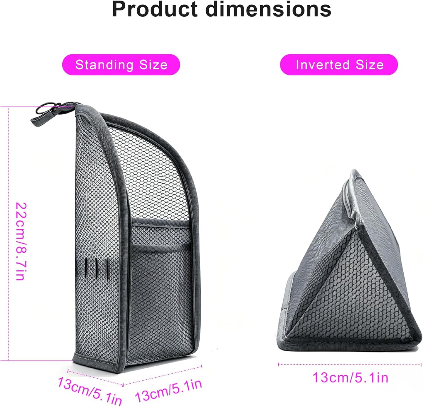 Portable Lightweight Travel Toiletry Bag - Clear EVA Waterproof Organizer | Large Capacity, Foldable Hanging Design (Purple & Blue)