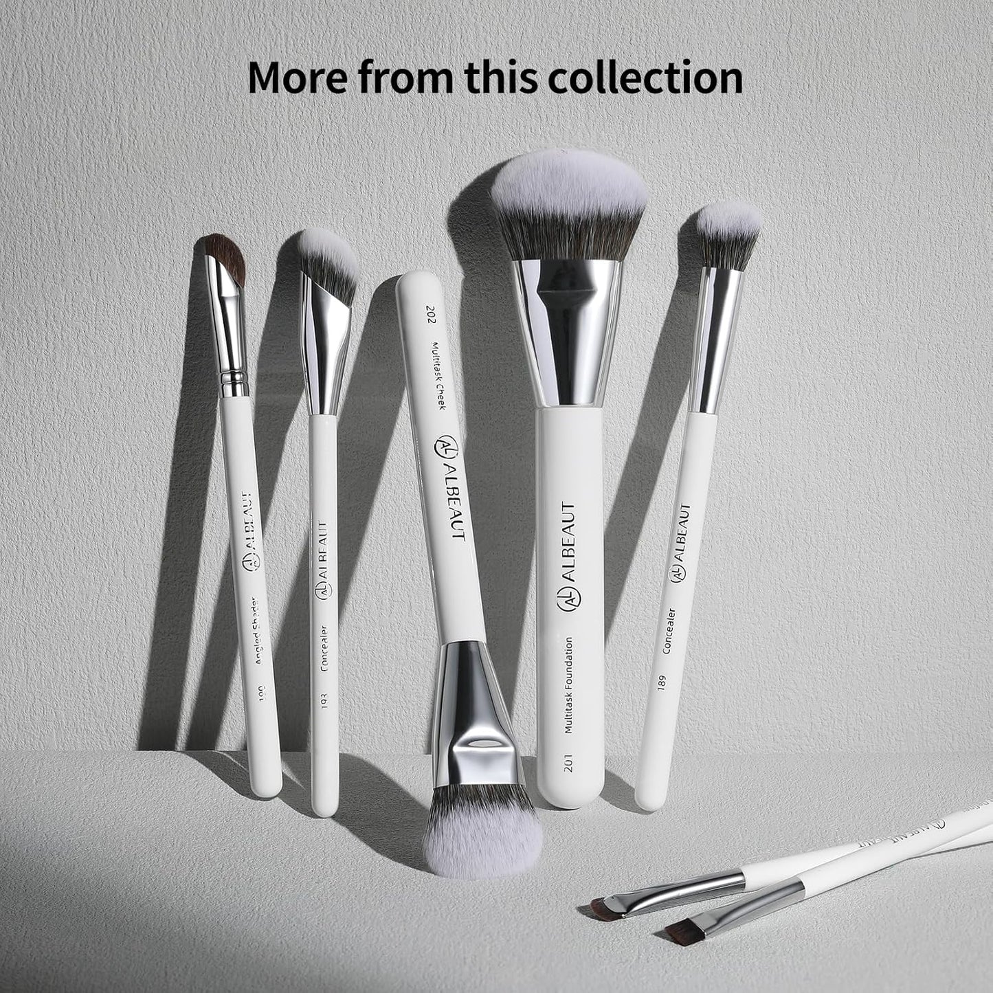 Angled Makeup Brushes Set - 2 PCS Concealer & Foundation Blending Brushes for Liquid, Cream, Stick | Perfect for Nose Contour & Eyeshadow