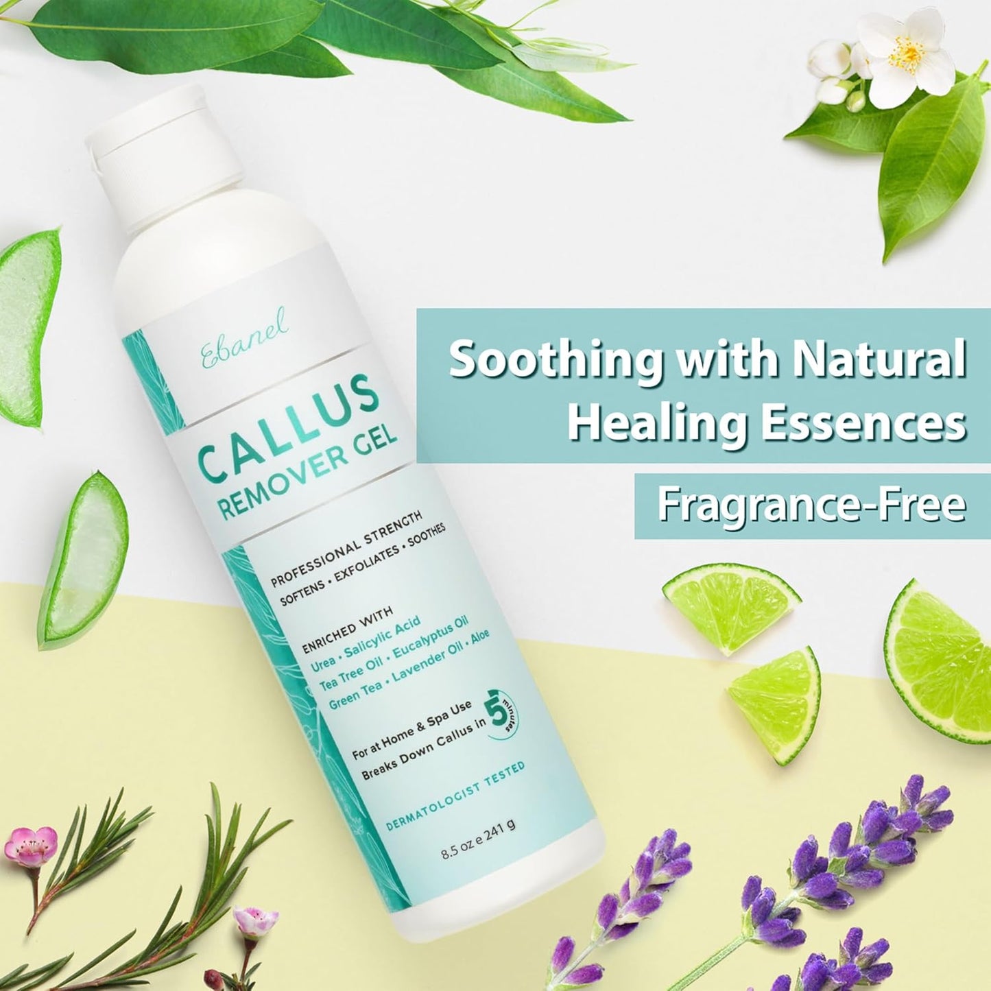 Professional Callus Remover Set - Urea Cream 40% & Salicylic Acid 2% | Exfoliating Gel for Feet & Toenails