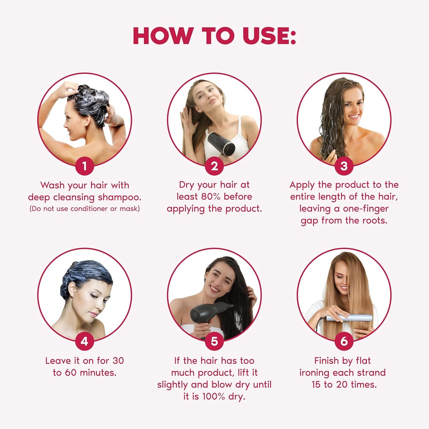 Professional Keratin Hair B-tox Treatment - Smoothing & Straightening System | 3x1L (105.8oz)