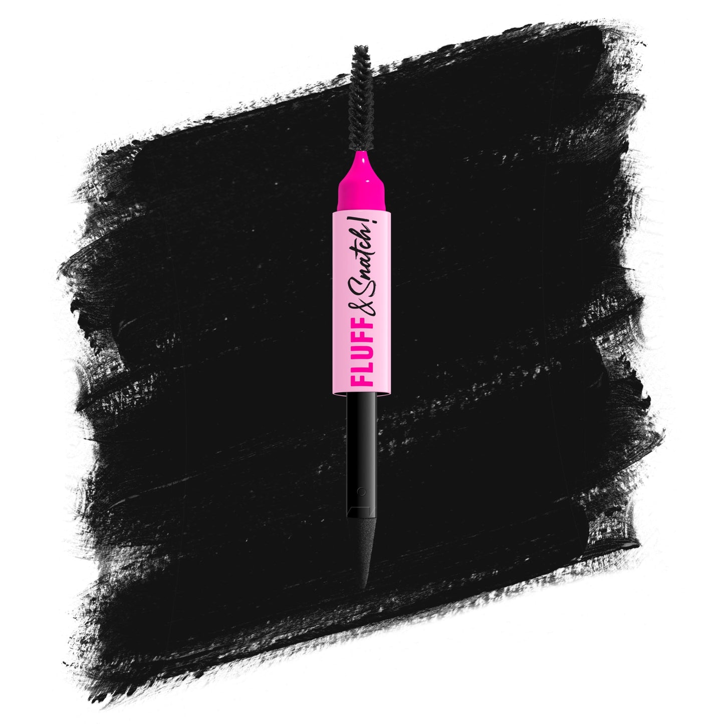 NYX PROFESSIONAL MAKEUP Fluff & Snatch Brow Powder Pen, Cream To Powder Eyebrow Pen For Soft, Defined Brows, Smudge and Transfer-Resistant Formula - Black