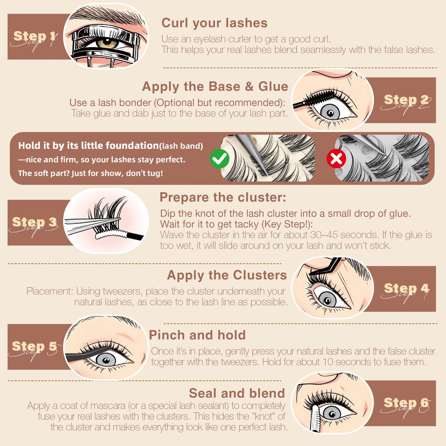 Spider Lash Clusters Breeze Wispy Eyelash Clusters D Curly Clusters Eyelash Extensions Natural 8-14MM Kim K Style Lash Extensions with Invisible Band for DIY at Home ALICROWN