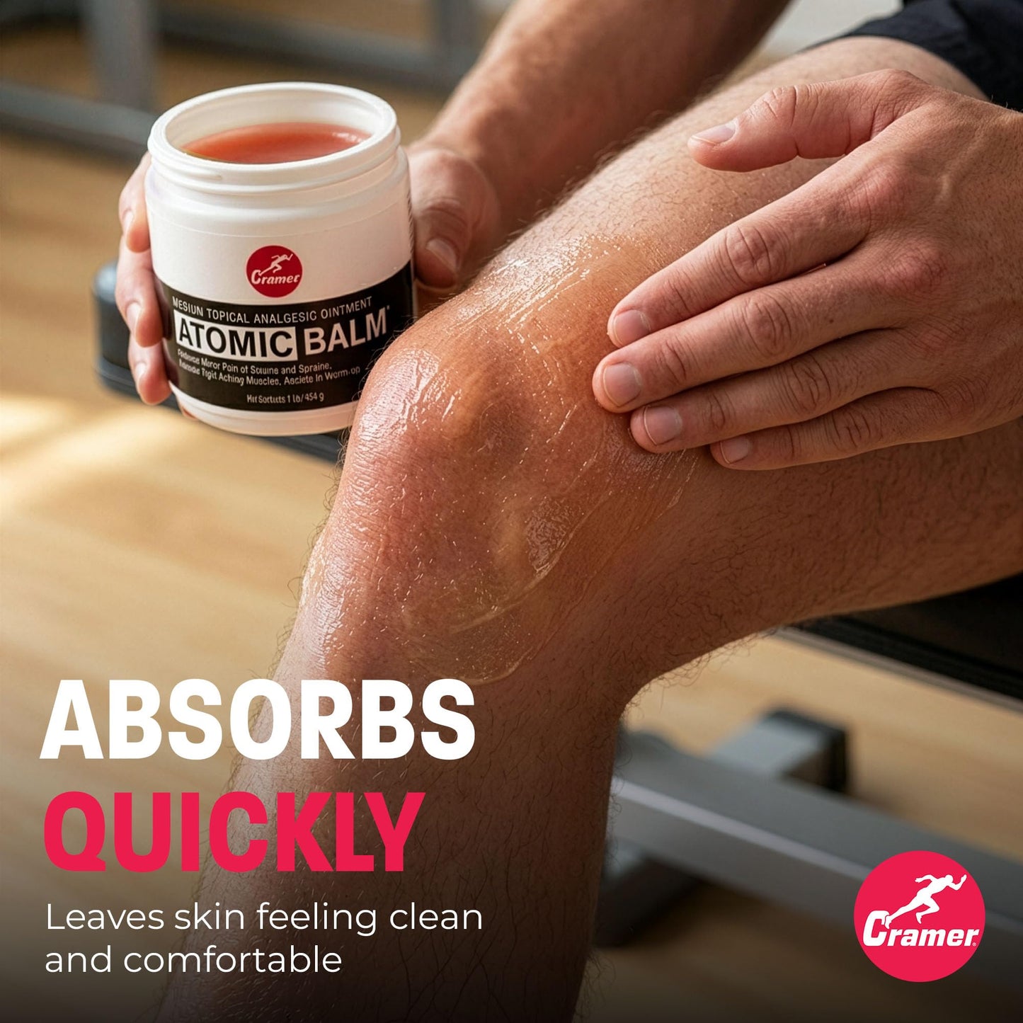 Cramer Atomic Balm, Medium Strength Warming Pain Reliever for Relieving Minor Pain From Strains & Sprains, Relaxing Tight Muscles, & Assisting in Warm-Up for Athletes, Relieve Joint & Arthritis Pain