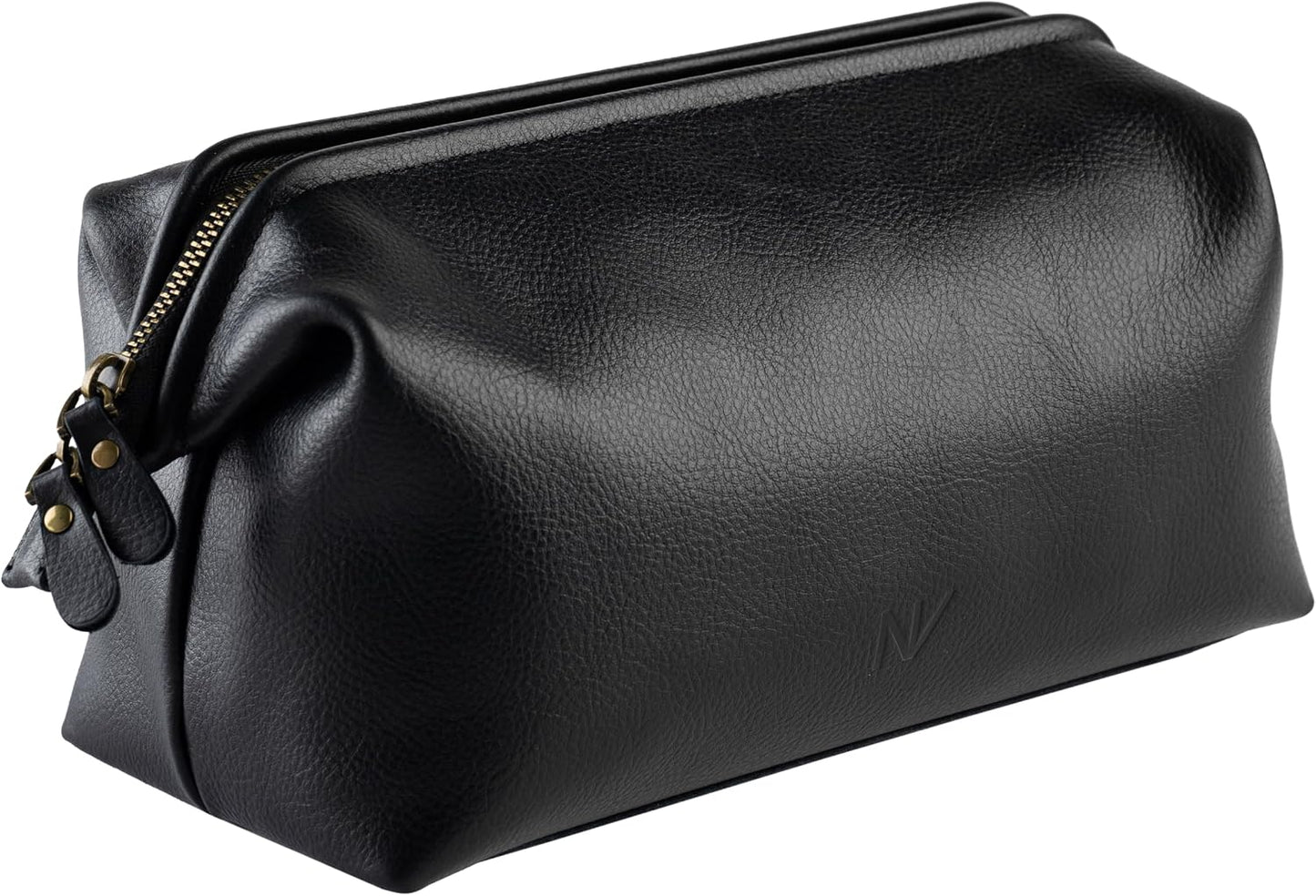 Genuine Leather Toiletry Bag for Men - Premium Travel Dopp Kit & Hygiene Organizer | Brown