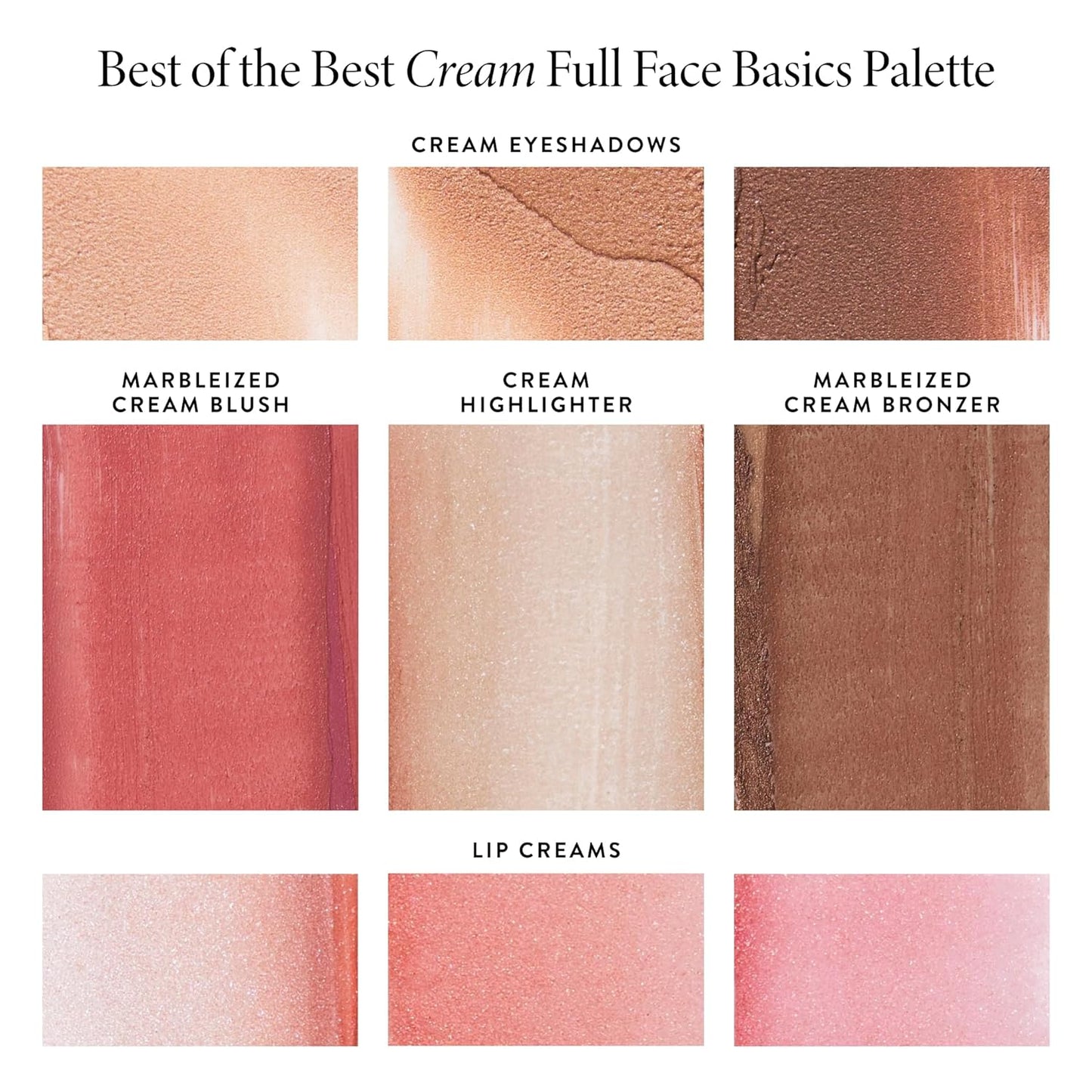 Laura Geller Best of the Best Cream Makeup Palette - Full Face Kit with Bronzer, Blush, Highlighter & Eyeshadow | Hydrating for Mature Skin
