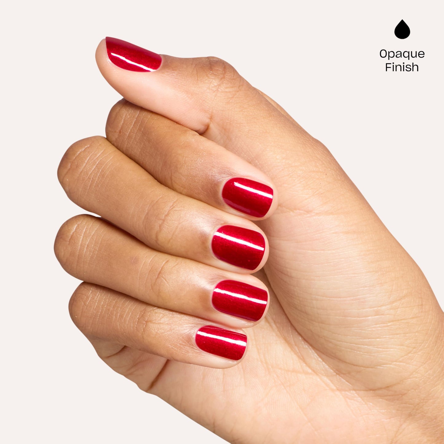 OPI RapiDry Battle Red-y | Opaque Bright Warm Red Shimmer Chip Resistant Nail Polish x Supergirl Collection