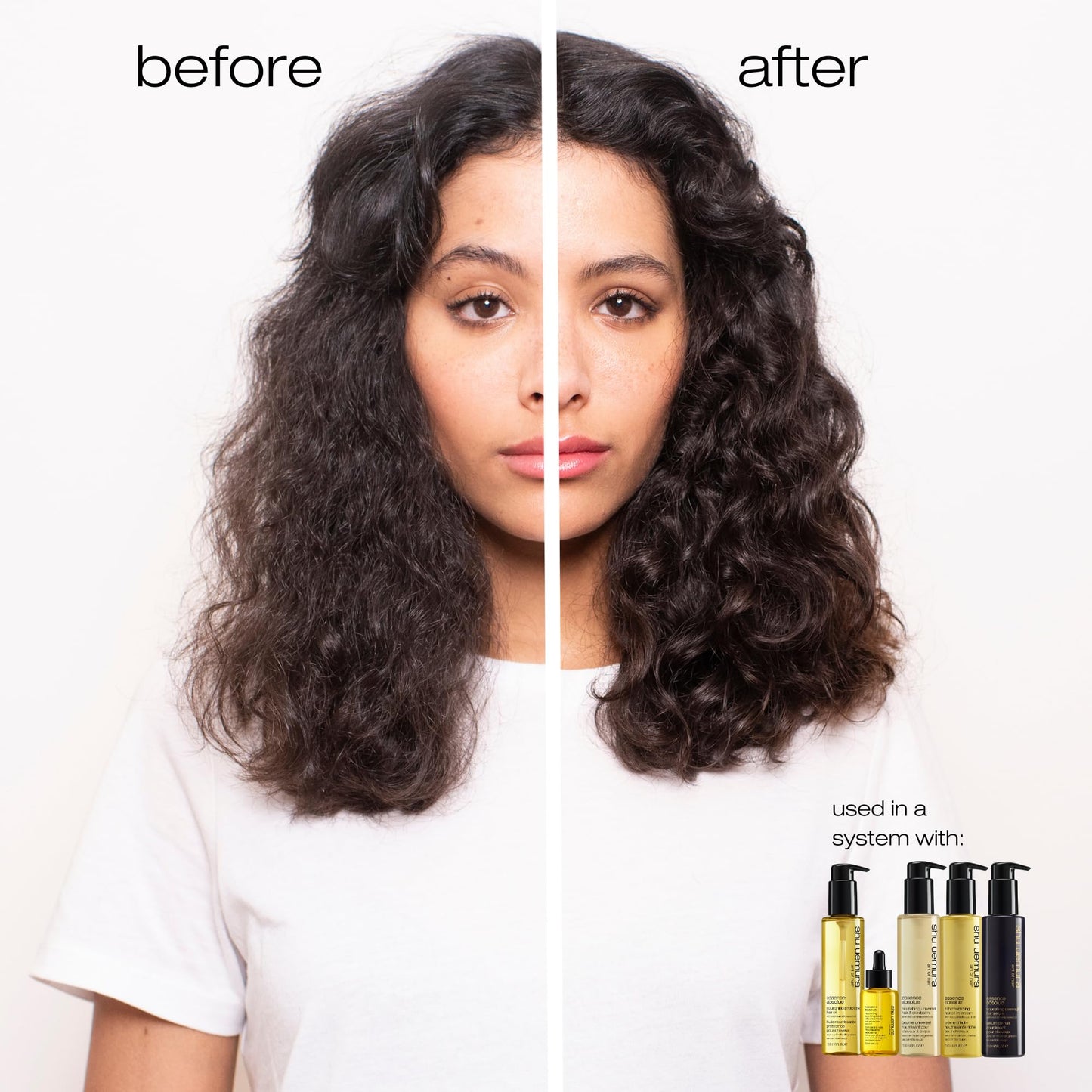 shu uemura art of hair Essence Absolue Nourishing Protective Hair Oil - Lightweight Multi-Benefit Leave In Treatment, Hydrates, Adds Shine, and Reduces Frizz with Heat Protection, 5 Fl Oz