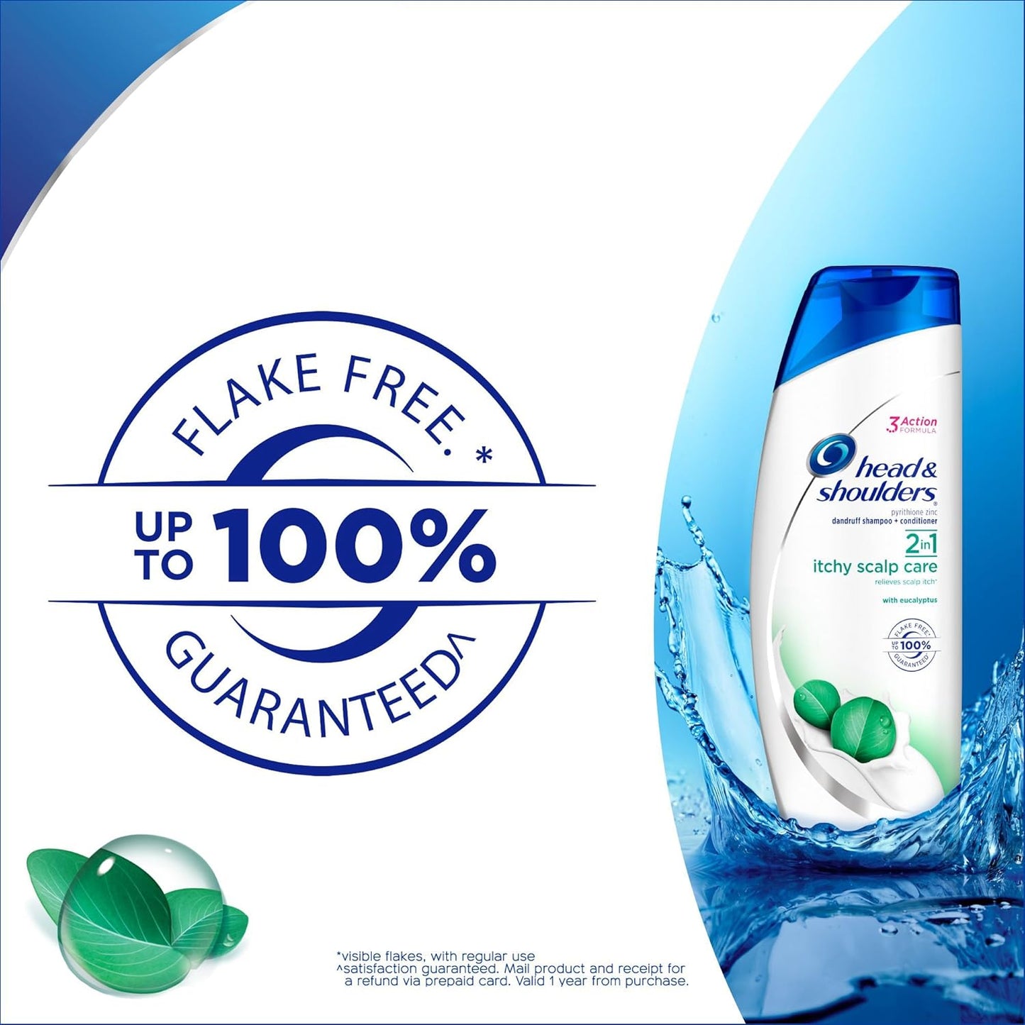 Head and Shoulders Itchy Scalp Care - Eucalyptus 2-in-1 Anti-Dandruff Shampoo & Conditioner | 8.45 Fl Oz