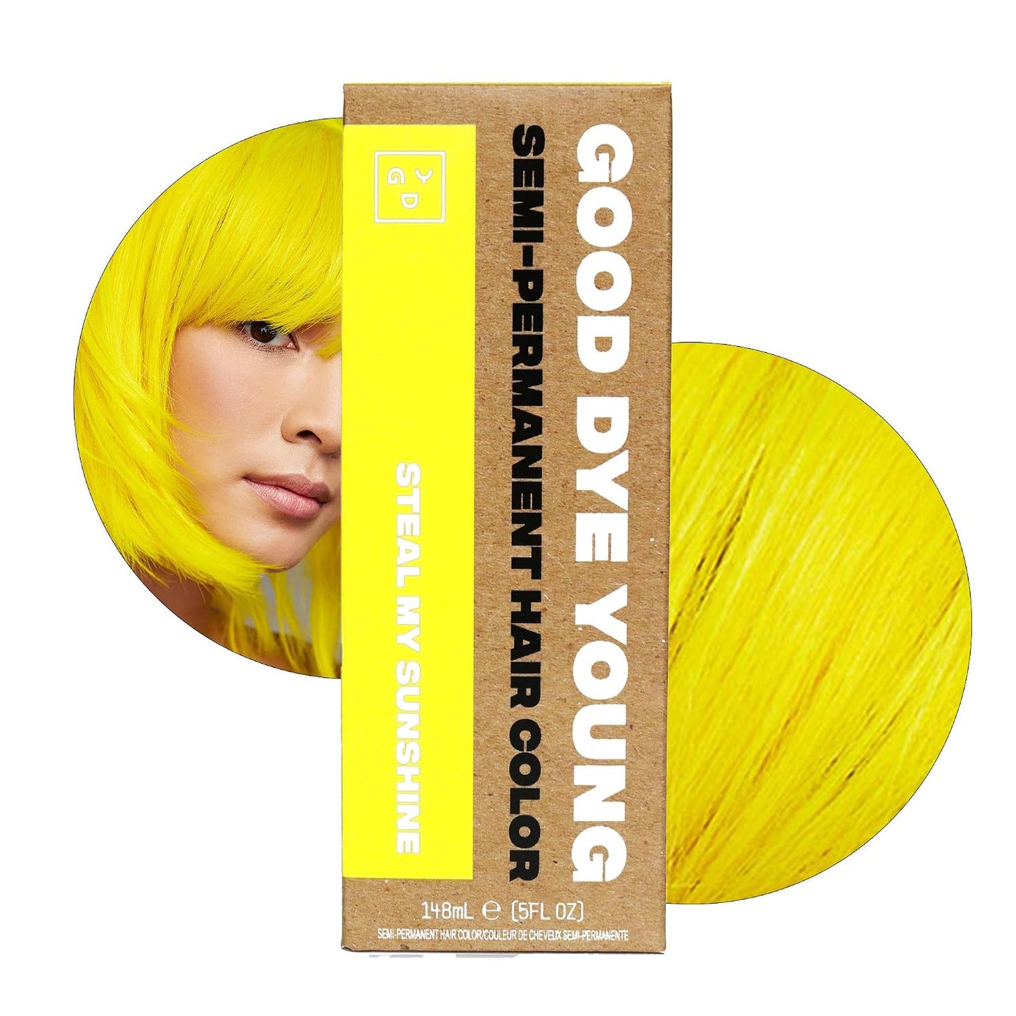 Good Dye Young Semi-Permanent Hair Color - Vegan Blue Hair Dye, Non-Damaging Formula | 5FL OZ, Lasts Up to 24 Washes