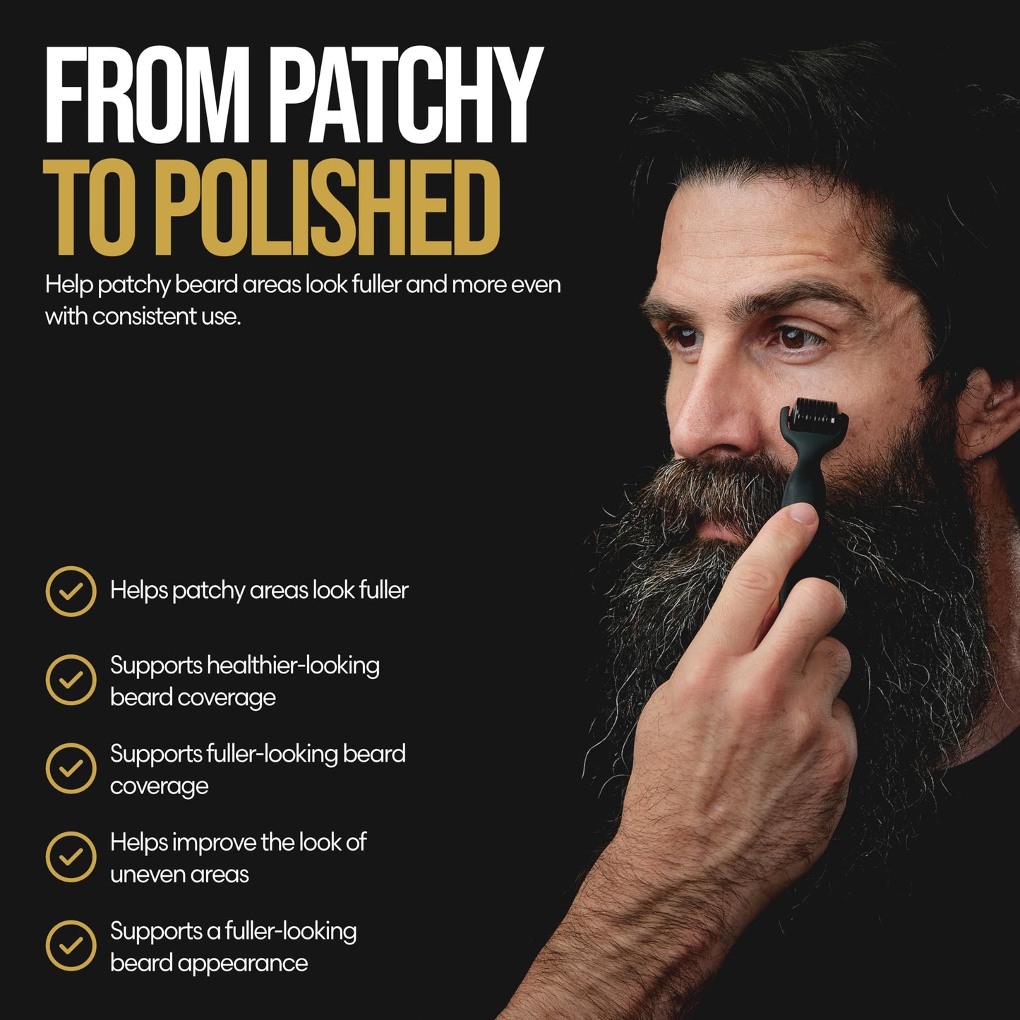 The Beard Struggle Voxtr Serum for Men - Lightweight Hydrating Facial Hair Grooming Formula with Hyaluronic Acid - Helps Improve Appearance of Fuller, Softer Facial Hair - Unscented 1.69 fl oz