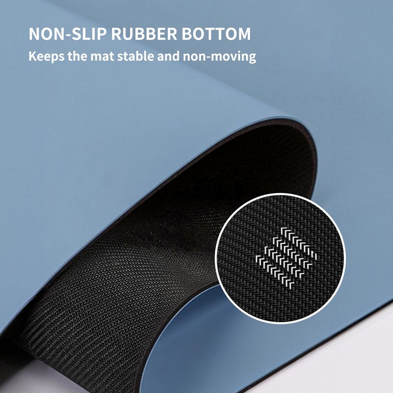 FITMIND Professional PU Rubber Yoga Mat, Double-Sided Non Slip Sweat Resistant Exercise Mat for Men Women, Comfortable Extra Long & Wide for Yoga, Pilates, Fitness, Home Gym, 72"×26.8"×0.18"(4.5mm)Thick