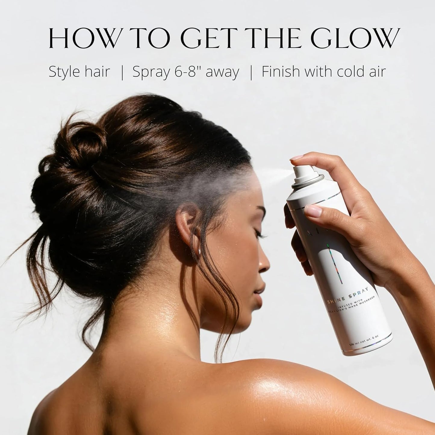 AIIR Shine Spray - Smoothing Gloss Spray for Sleek, Frizz-Free Hair | 6 oz, Lightweight Humidity Shield
