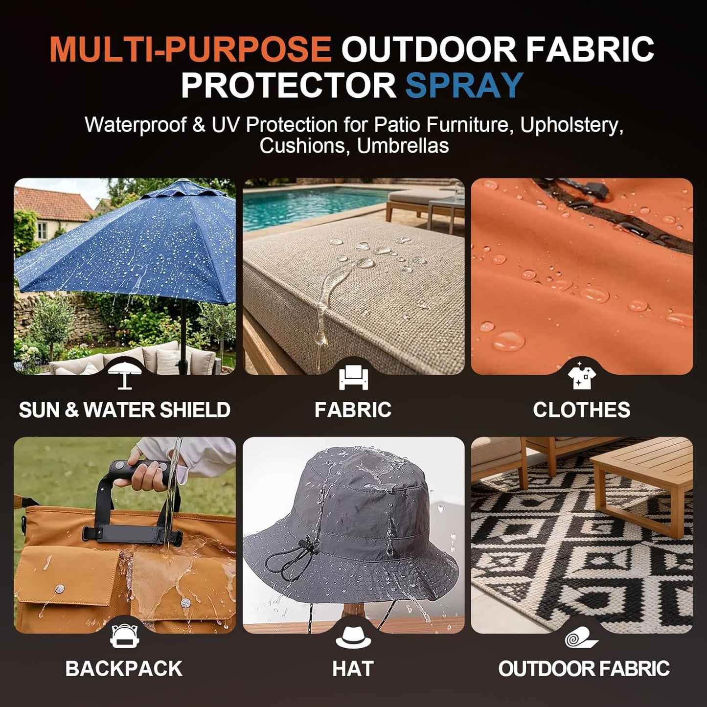 Shoe Protector Spray - Waterproof Rain & Stain Repellent for Leather & Suede | 6.76 oz