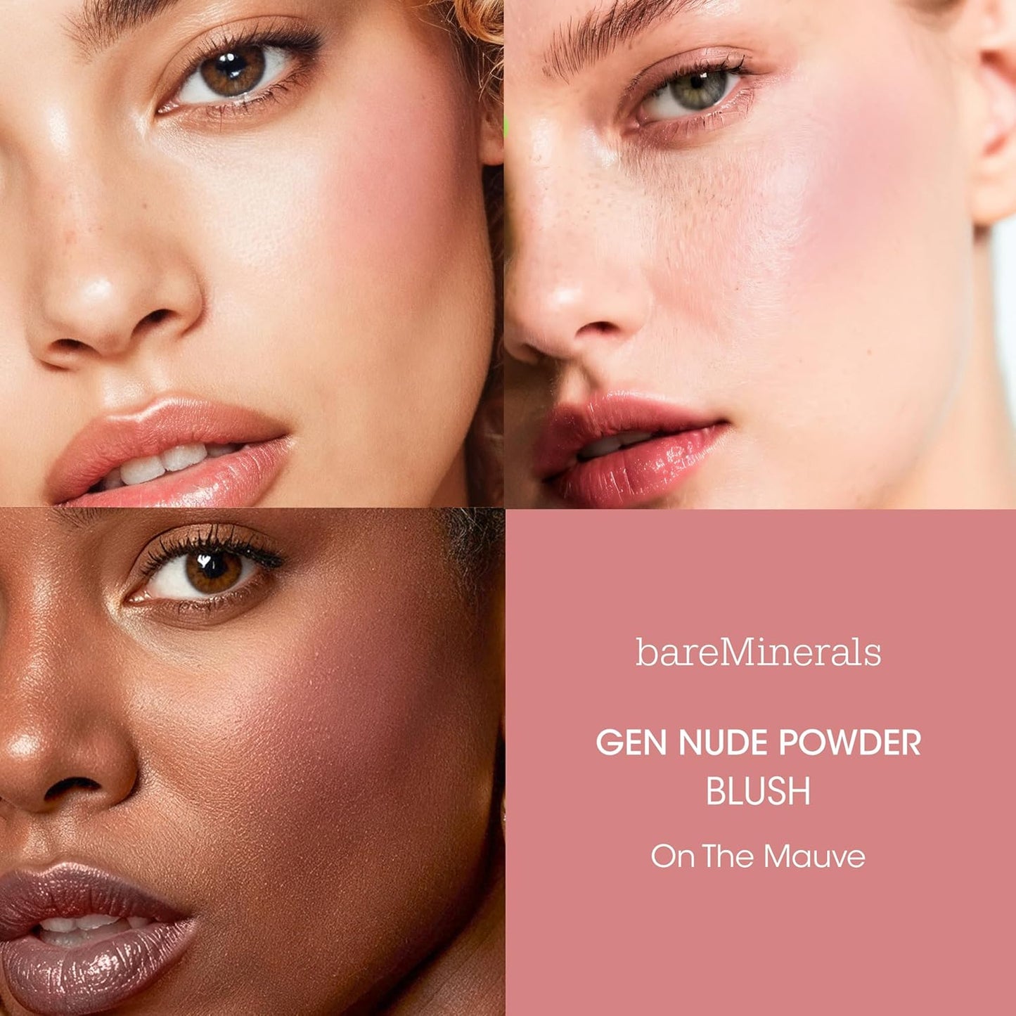 bareMinerals Gen Nude Powder Blush - Mineral-Based Pressed Blush for All Day Wear | Buildable Coverage, Matte Finish
