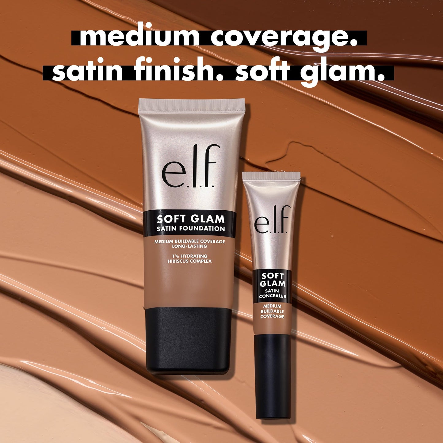 e.l.f. Soft Glam Satin Concealer, Medium Coverage For Blemishes & Under-Eye, Crease-Resistant, Long Lasting, Vegan & Cruelty-Free, 21 Light Neutral