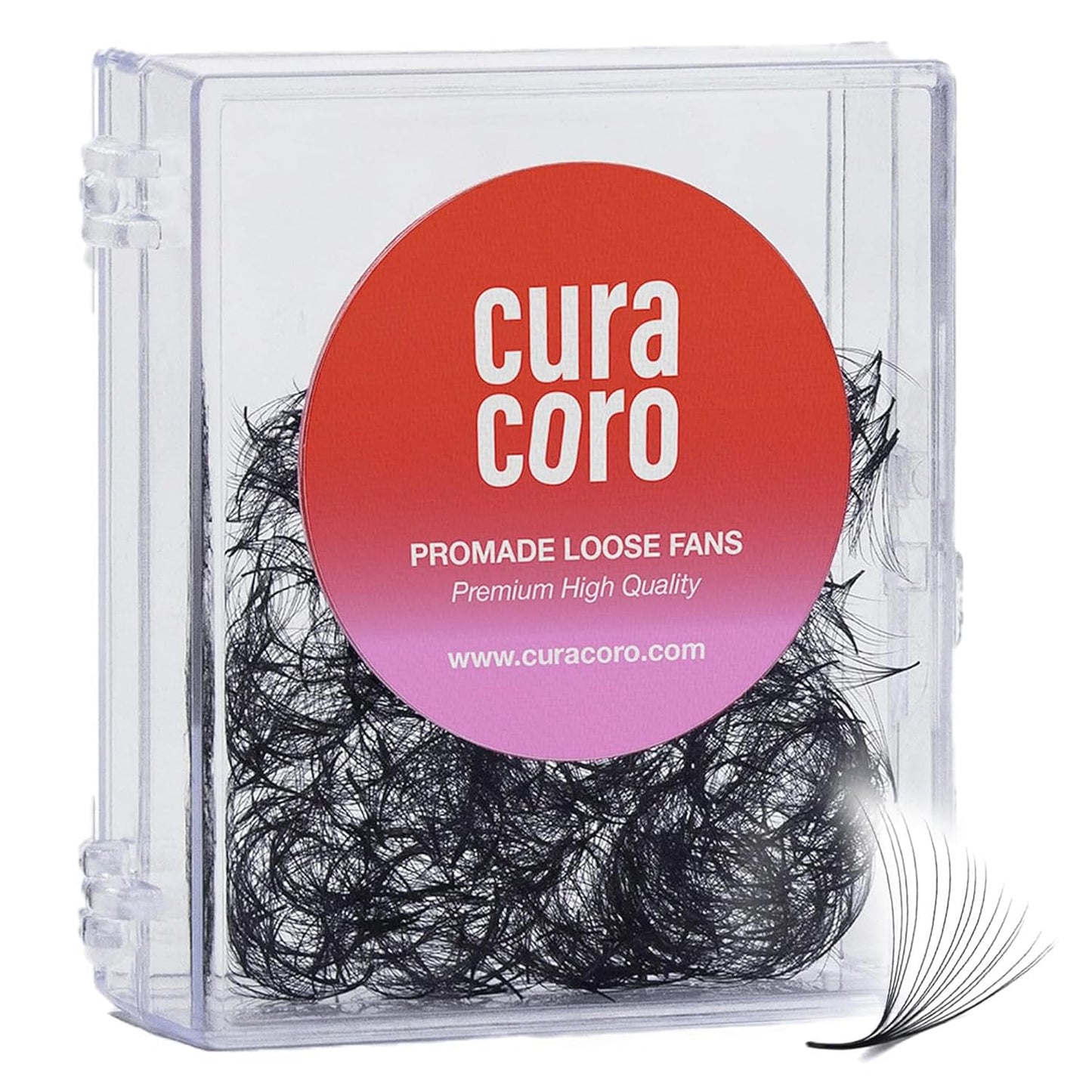 Promade 500 Fans 6D Eyelash Extensions - 0.05 CC Curl, 14mm Length, Handmade Volume