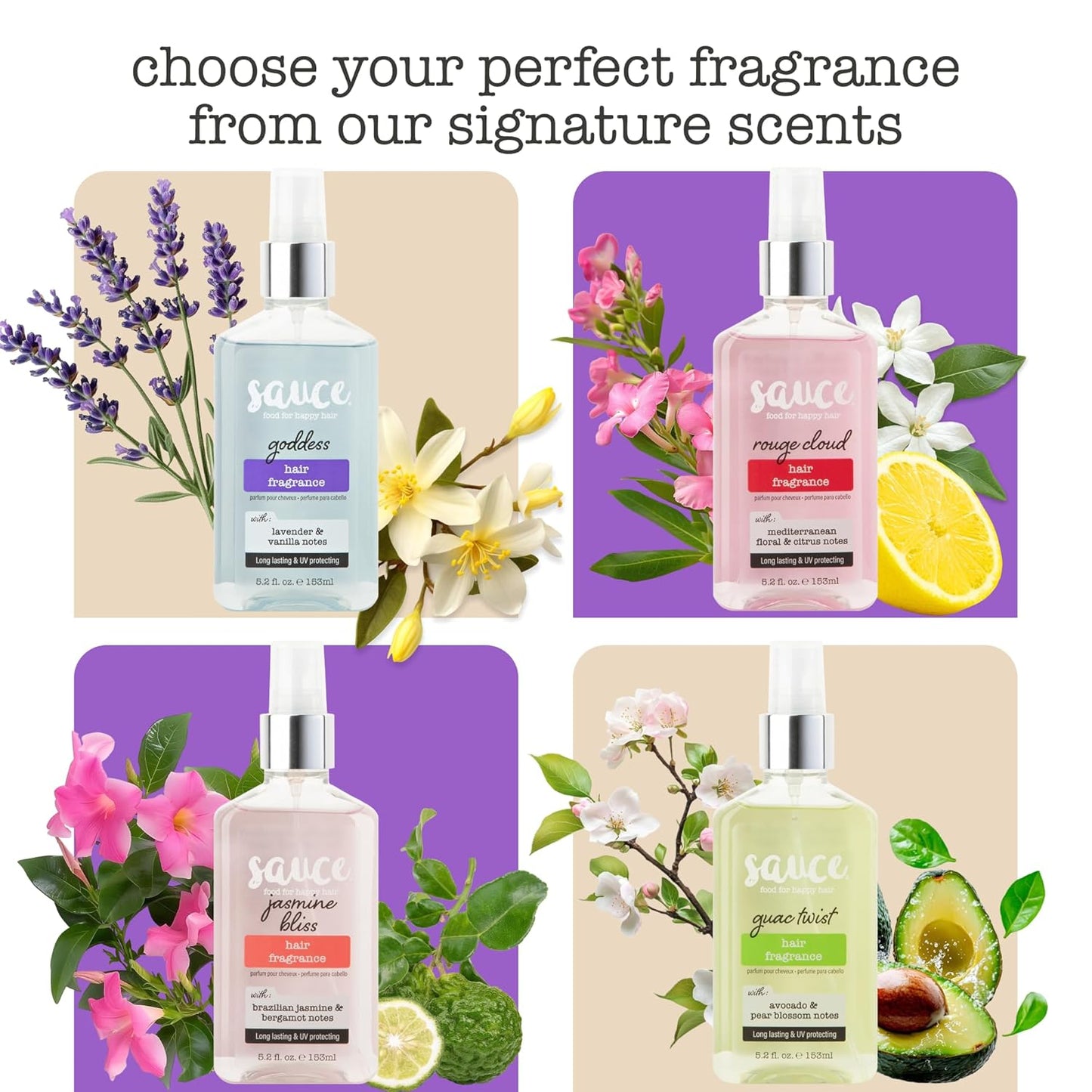 Goddess Hair Fragrance - Long-Lasting White Lavender & Tahitian Vanilla | 5.2 Oz UV Protection & Lightweight Daily Use