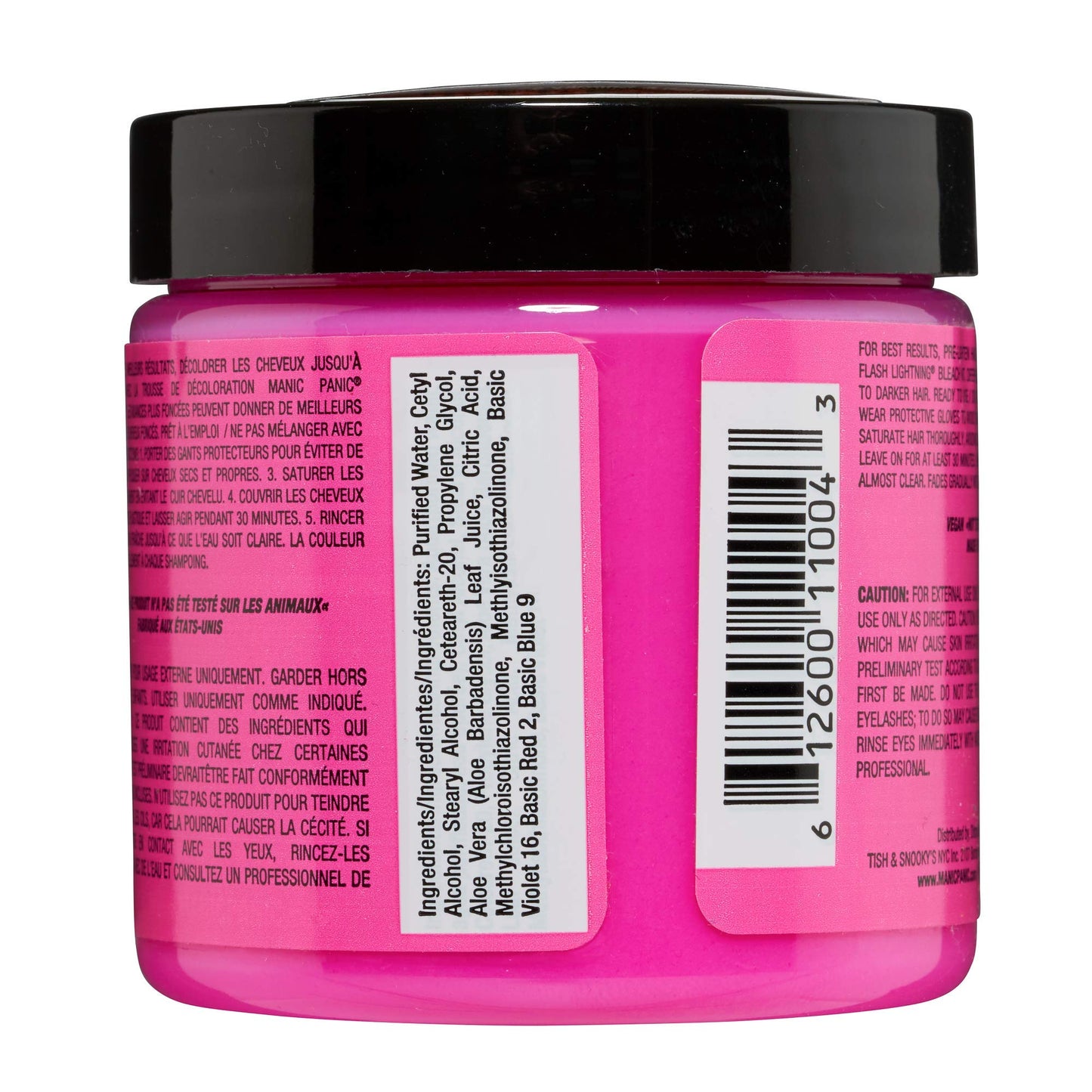 MANIC PANIC Classic Cotton Candy Pink Semi Permanent Hair Color - Bright Pink Hair Dye for Women & Men That Lasts 4-6 Weeks - Vegan, Ammonia & Cruelty-Free - Create & Mix Custom Shades (4oz)