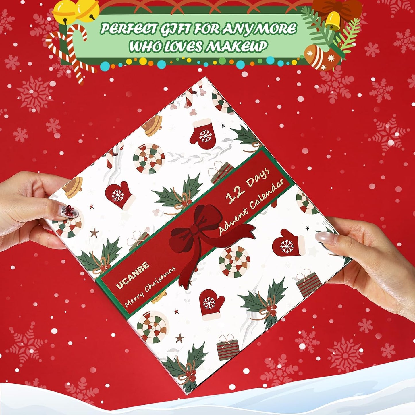 Makeup Advent Calendar 2025 - 12 Days of Christmas Countdown | Holiday Gift Set for Teens & Women