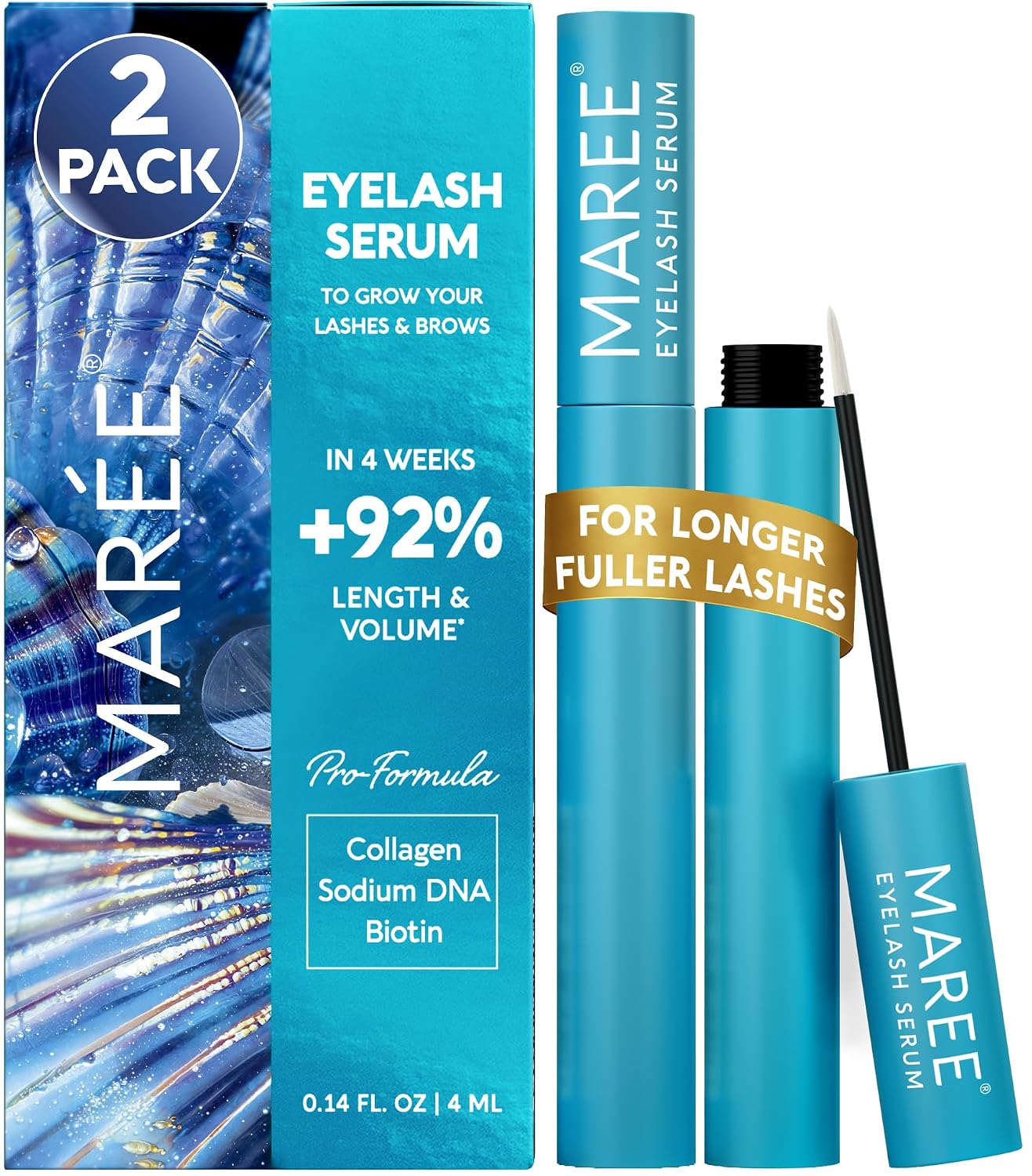 Eyelash Serum for Growth - Prostaglandin-Free Enhancing Oil for Lashes & Brows | Rapid Results