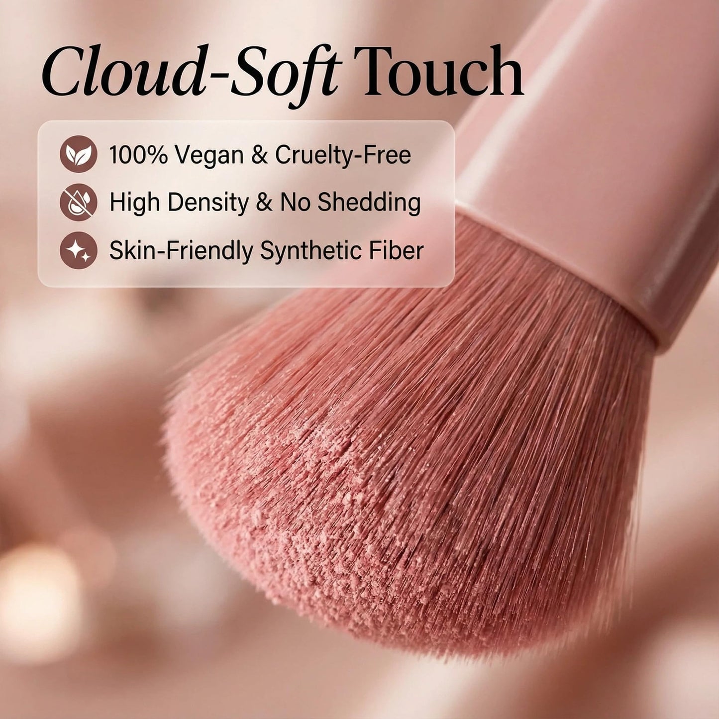5PCS Portable Travel Makeup Brush Set With Mirror, Mini Complete Function Cosmetic Brushes Kit, Blush Brush Eyeshadow Brush With Mirror Box