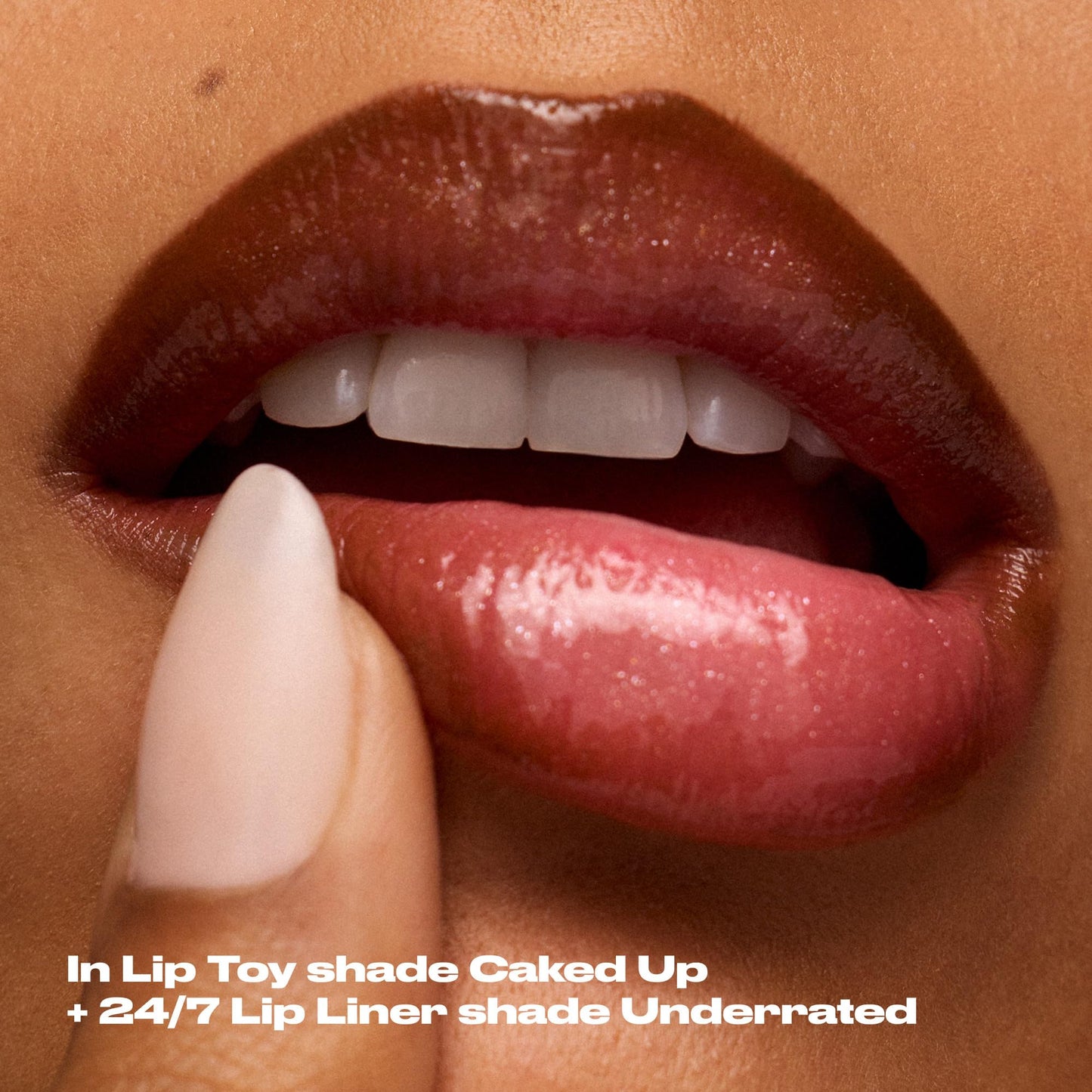 Urban Decay Lip Toy pH Staining Lip Oil - Lip-Caring Oil With Up To 24HR Hydration + All-Day pH-Reactive Stain, High Shine Non-Sticky Gloss - Caked Up (Vanilla Sugar) - Clear Shimmer, Low Stain