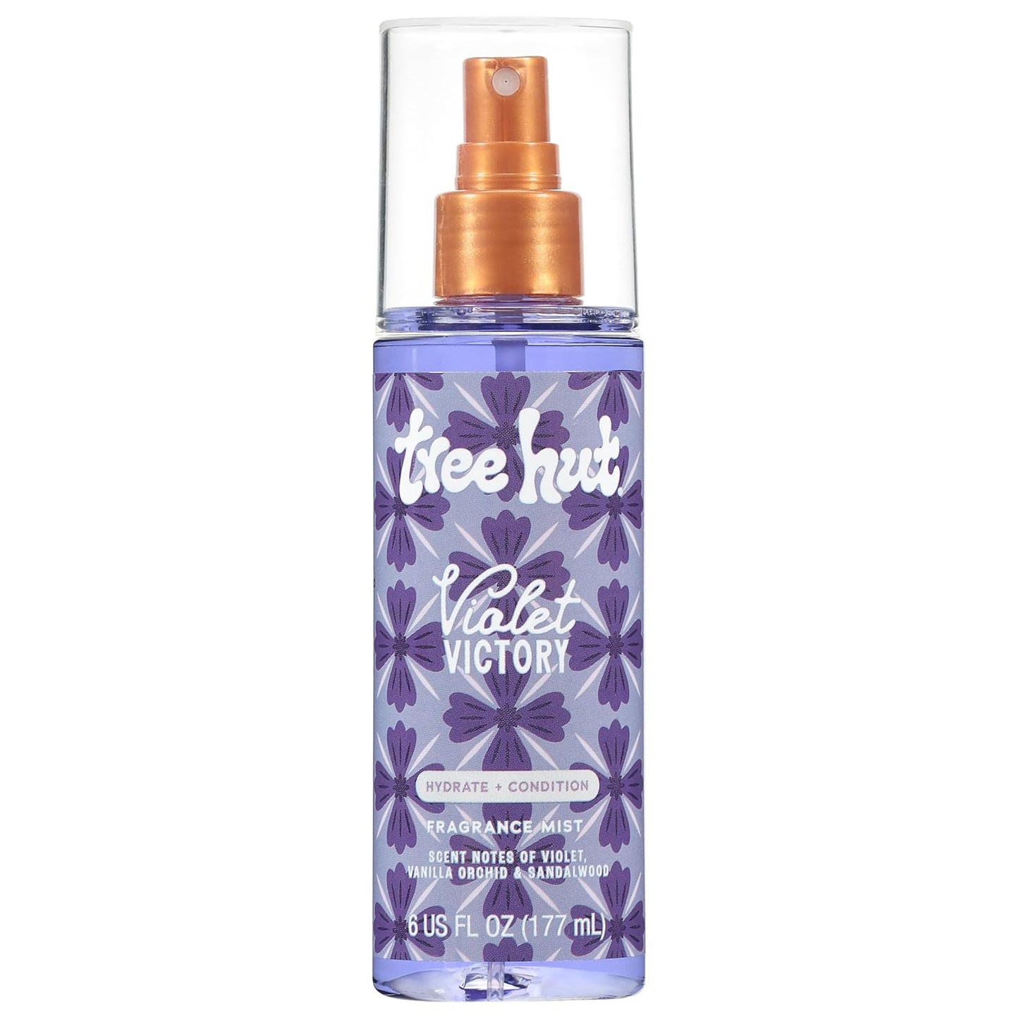 Tree Hut Vanilla Hair & Body Mist - Hydrating Alcohol-Free Spray with Vanilla, Sandalwood & Coconut | 6 Fl Oz