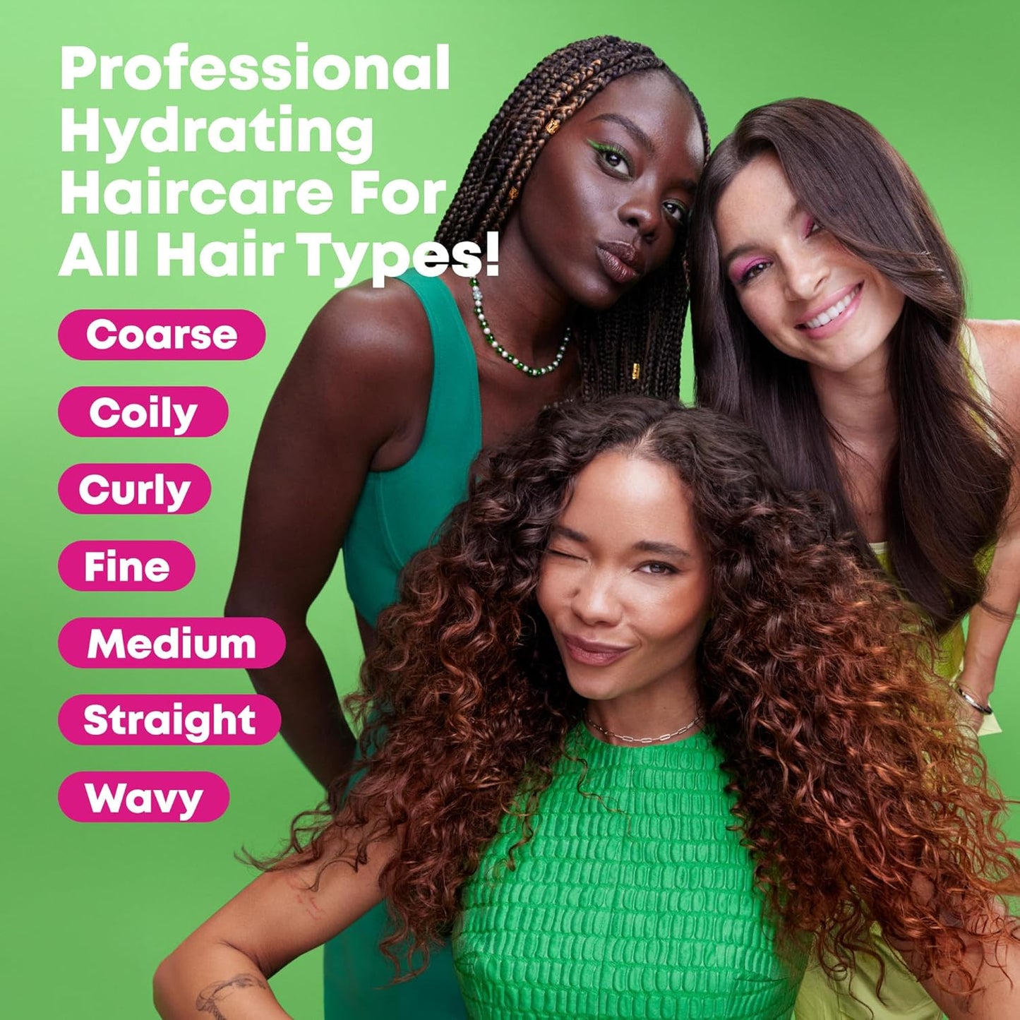 Hydrating Conditioner for Dry, Brittle Hair - Moisturizes & Softens with Avocado Oil & Hyaluronic Acid | Vegan, All Hair Types