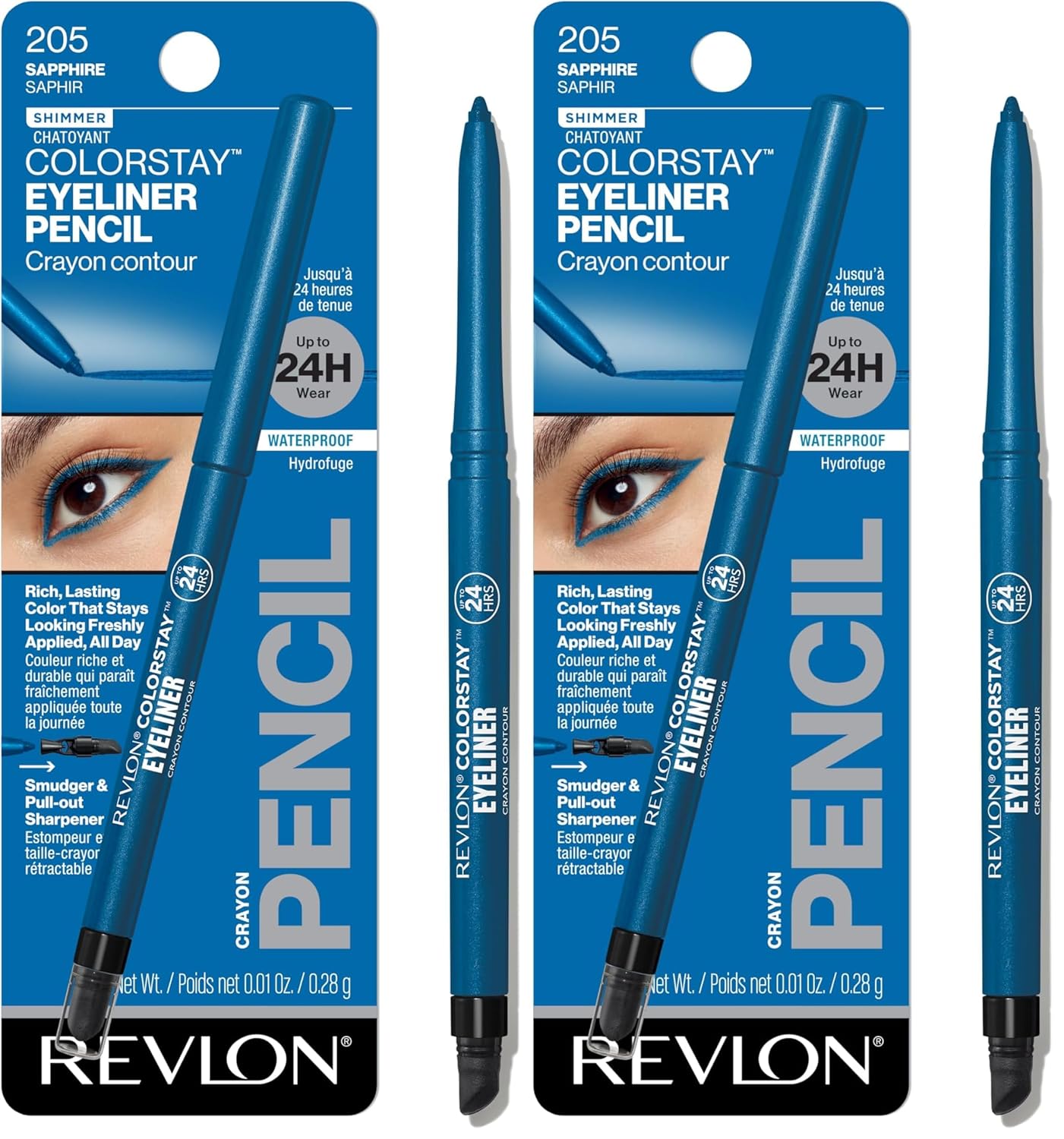 Revlon ColorStay Waterproof Eyeliner Pencil - Smudge-Proof Matte Finish, 203 Brown | 0.01 oz