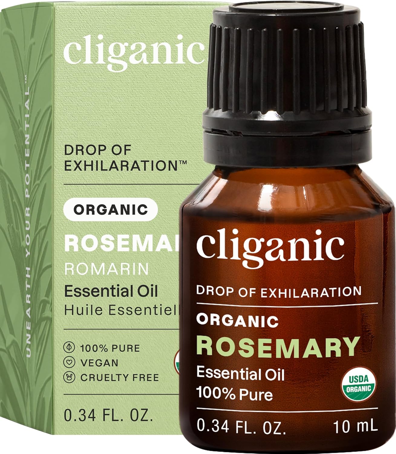 Cliganic Organic Lavender Essential Oil - 100% Pure Aromatherapy Oil | Non-GMO, 15ml