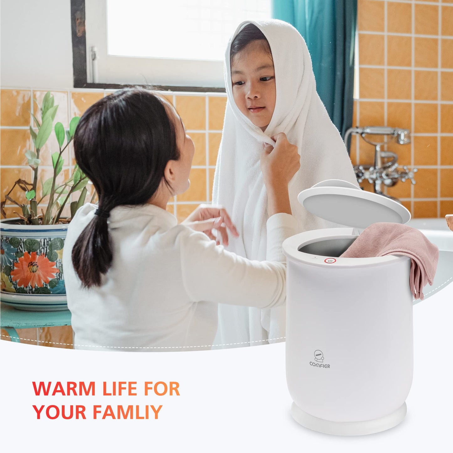 COMFIER Hot Towel Warmers for Bathroom, Gifts for Dad,Mom,Him,Her, Large Towel Warmer, Hot Towels in 10 Minutes, Auto Shut Off, Fits up to 2 Oversize Towels, Bathrobes, Blanket