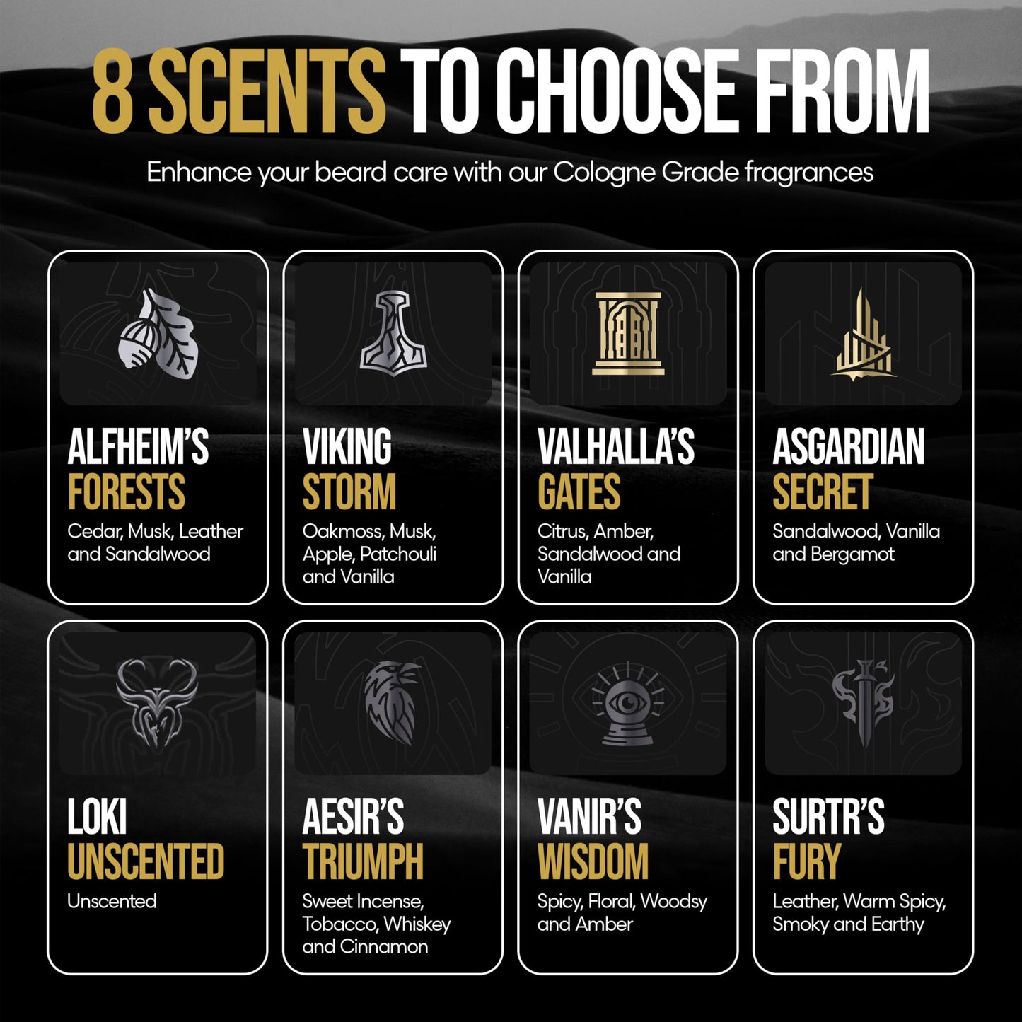 The Beard Struggle - Radiance Beard Wash & Conditioner Bundle - Gold Collection - Pack of 2, Asgardian Secret - Nourish, Cleanse, Softens, & Strengthens Beard - Beard Wash and Conditioner for Men