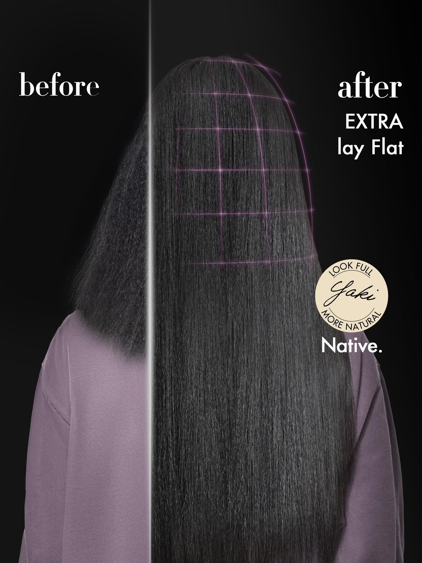 LUVME Yaki Straight Seamless Clip in Hair Extensions 110g, 18 Inch Natural Black, 100% Real Remy Human Hair, Soft Full Volume, Easy Clip Ins for Daily Wear, Work, Parties & Weddings
