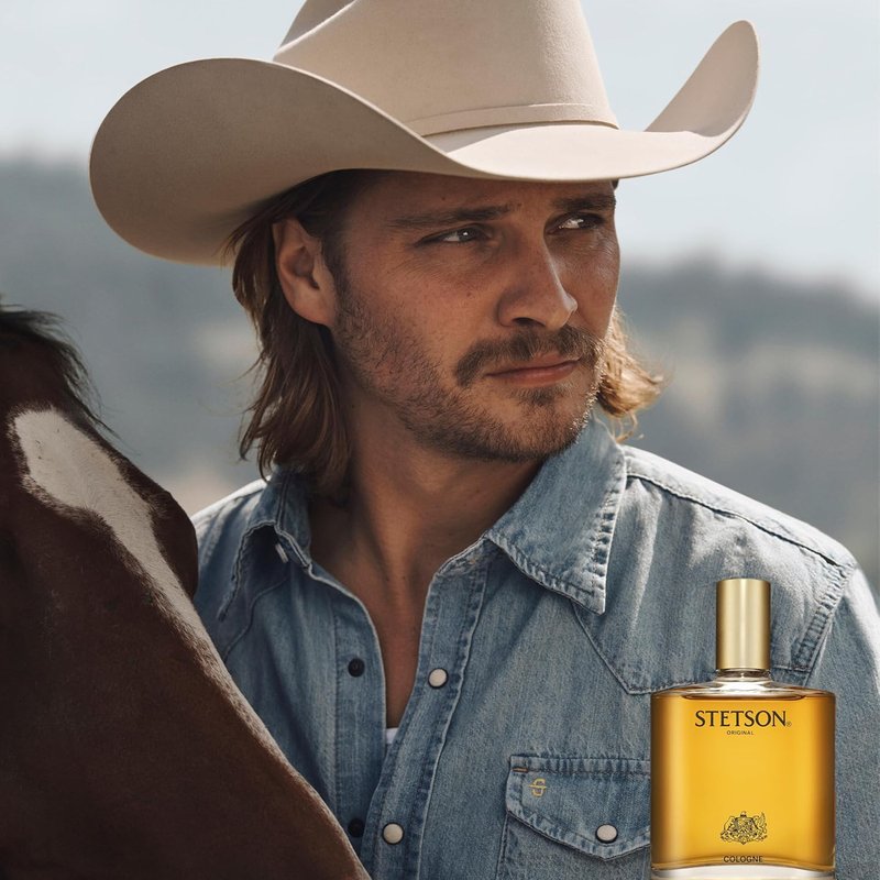 Stetson Original Cologne for Men - Classic Woody Aroma with Citrus, Patchouli & Tonka Bean - 2.25 Fl Oz