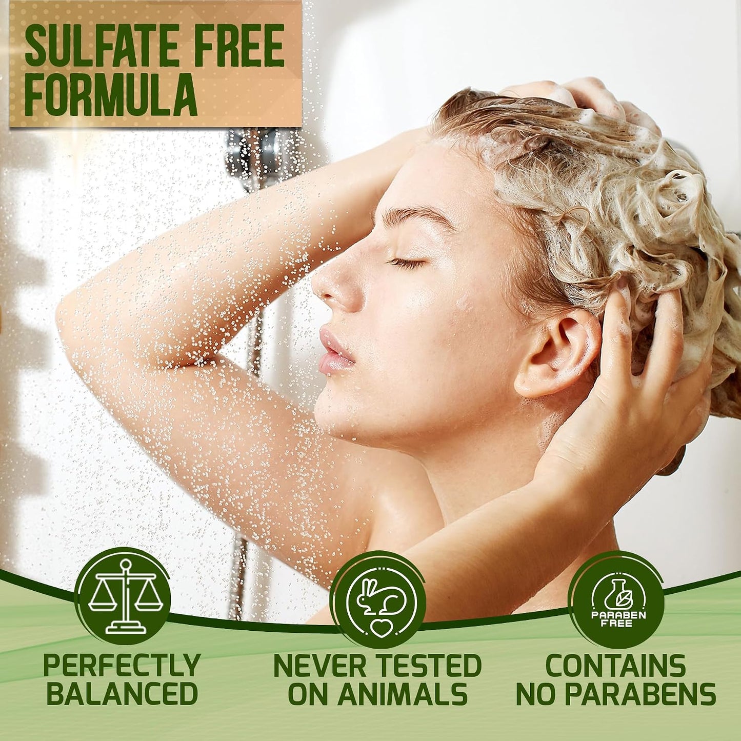 Tea Tree Oil Shampoo & Conditioner Set - Sulfate & Paraben Free | Anti-Dandruff Treatment for Oily Hair & Itchy Scalp
