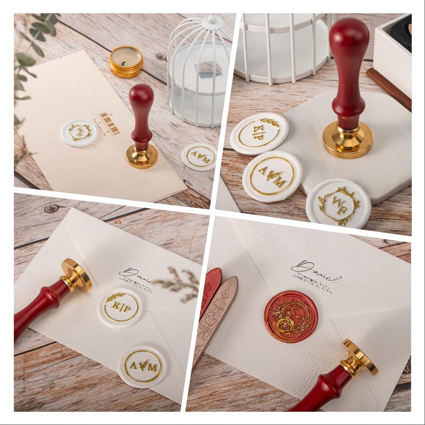 Custom Wax Seal Stamp Personalized Wax Seal Stamp Create Your Own Design/Logo/Letter Customization for Wedding Invitation Party Christmas Gift Envelopes Gift Wrapping