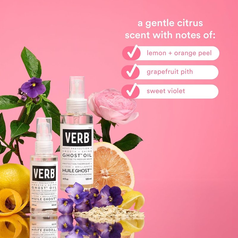 VERB Ghost Flexible Hairspray - Weightless Medium Hold for All Hair Types | Infused with Moringa Oil