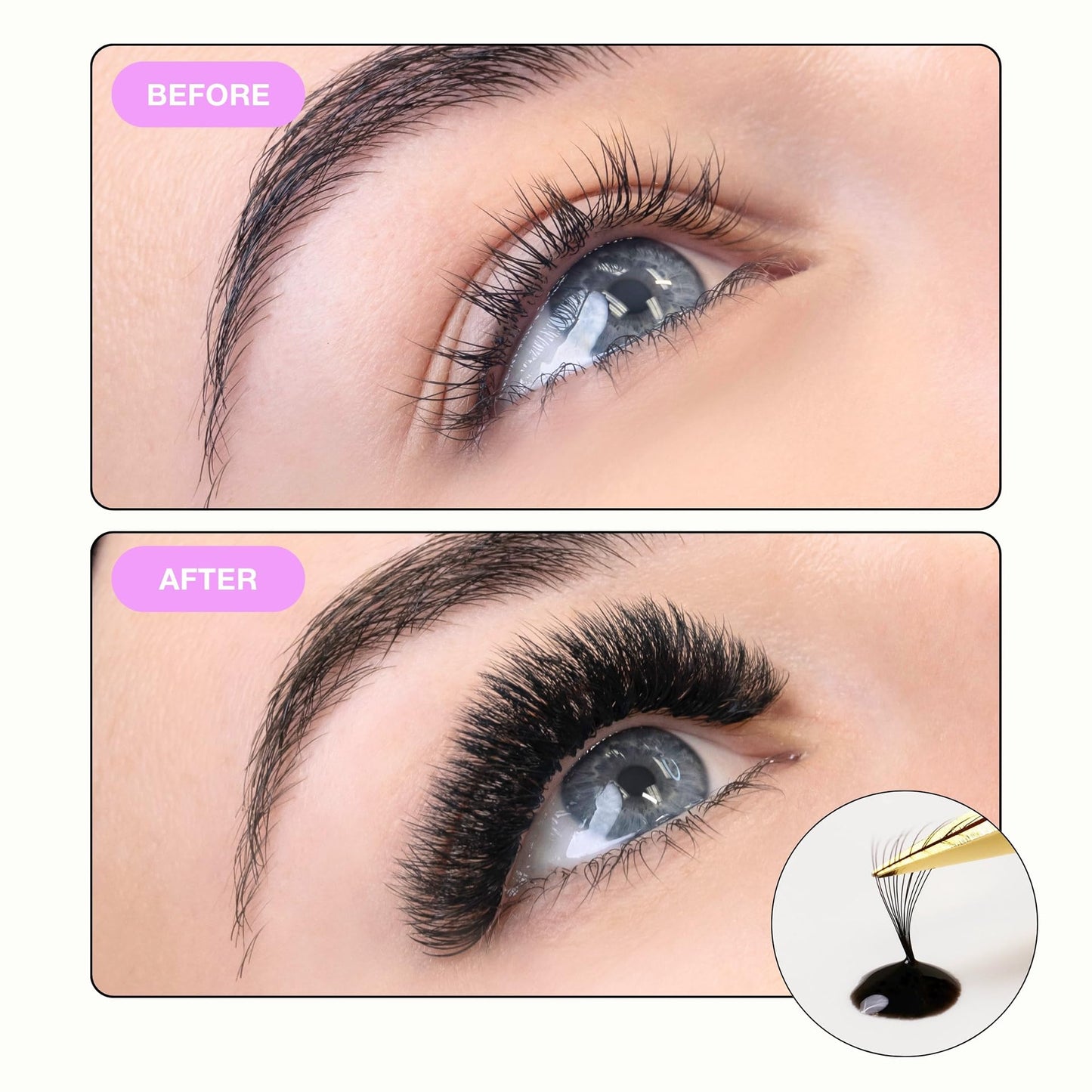 Curacoro Double Speedy Eyelash Extension Glue 5ml, 0.5-1s Dry Time