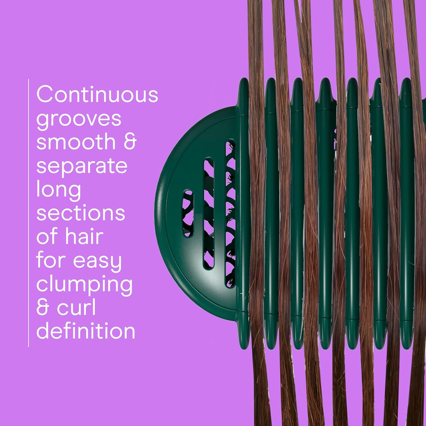 Conair Curl Define Pro Hair Brush - Frizz-Free Detangling & Curl Definition | Dual-Vent Design, Mixed Bristles
