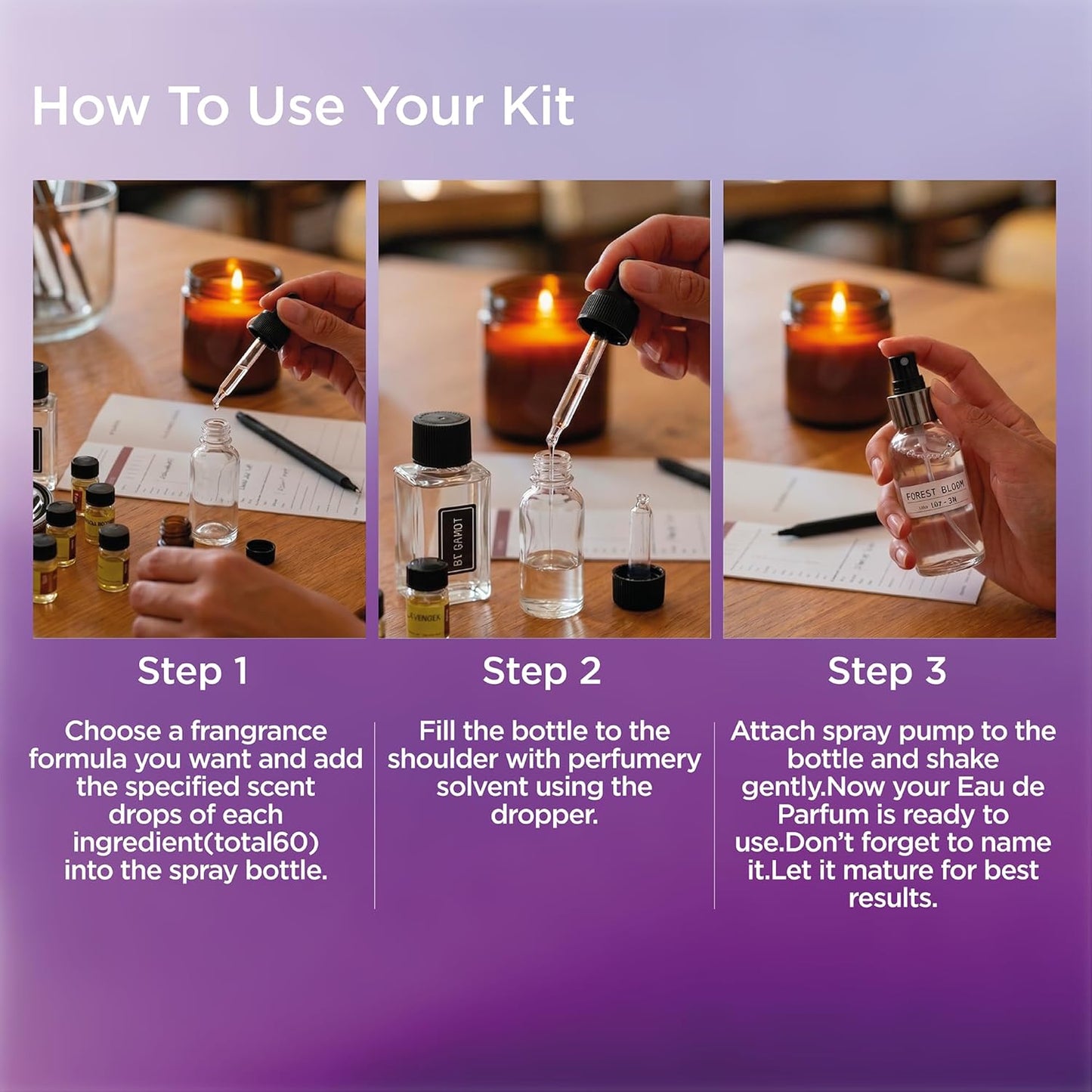 DIY Perfume Making Kit - Create Custom Scents for Men & Women | 14 Ingredients, Bottles & Guide Included