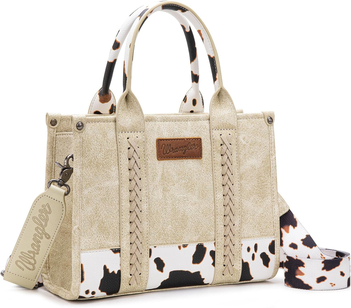 Montana West Tote Bag - Western Cow Print Purse for Women | Designer Top Handle Handbag